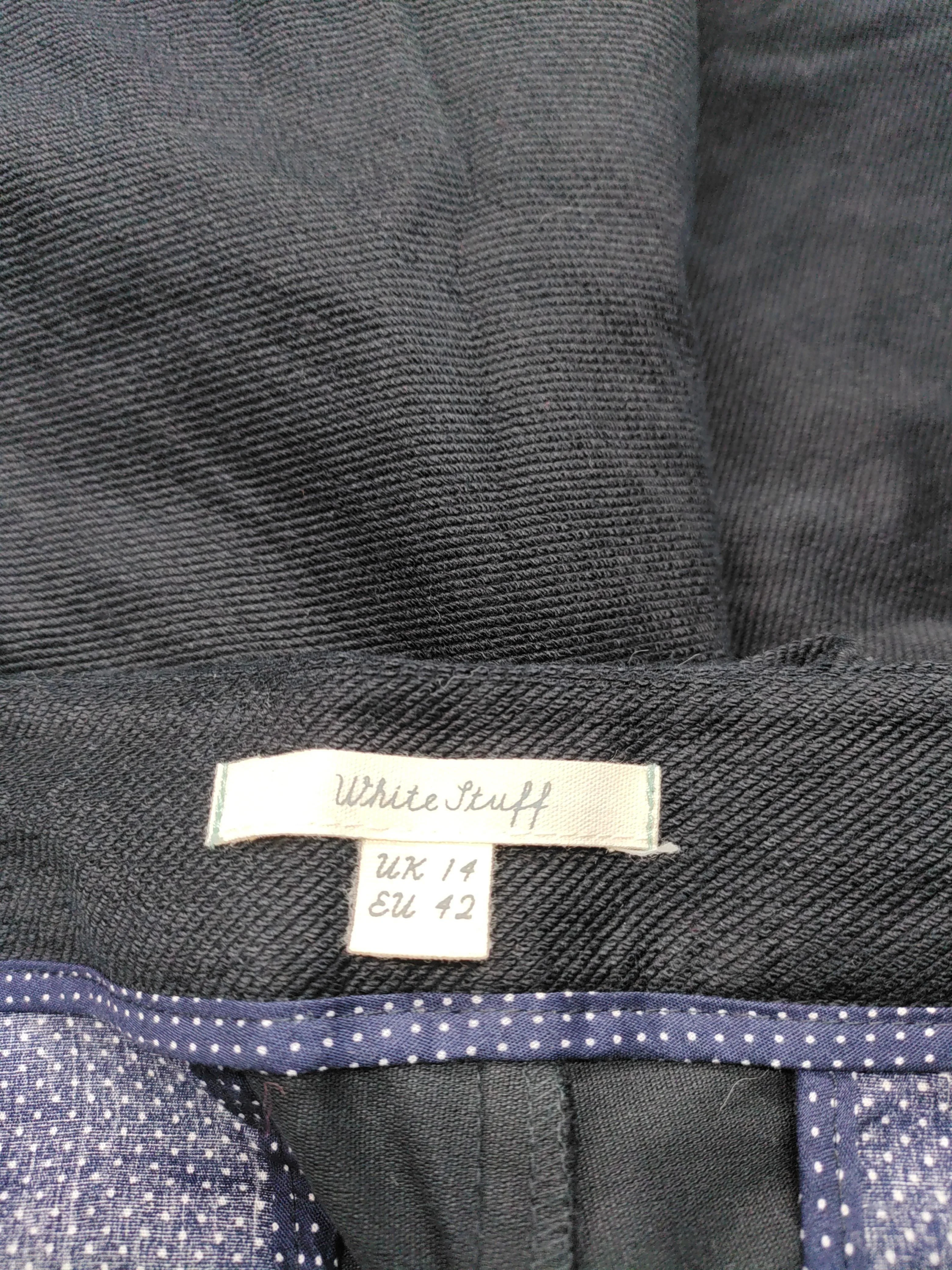 White Stuff Women's Trousers UK 14 Black Cotton with Viscose, Elastane Capri - Image 5