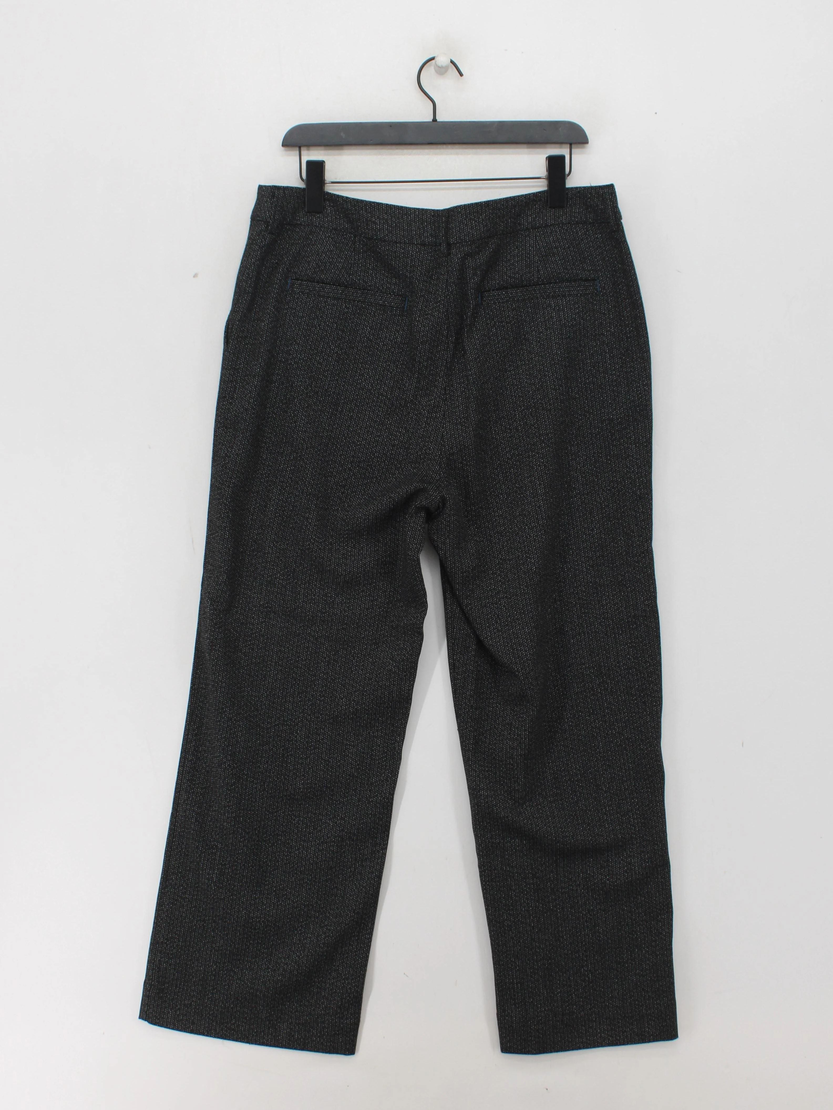 White Stuff Women's Trousers UK 14 Black Polyester - Image 2