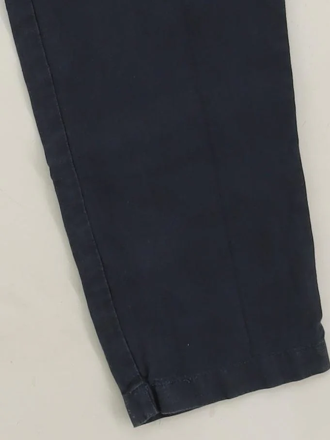 White Stuff Women's Trousers UK 14 Blue 100% Linen Tapered Chino - Image 4