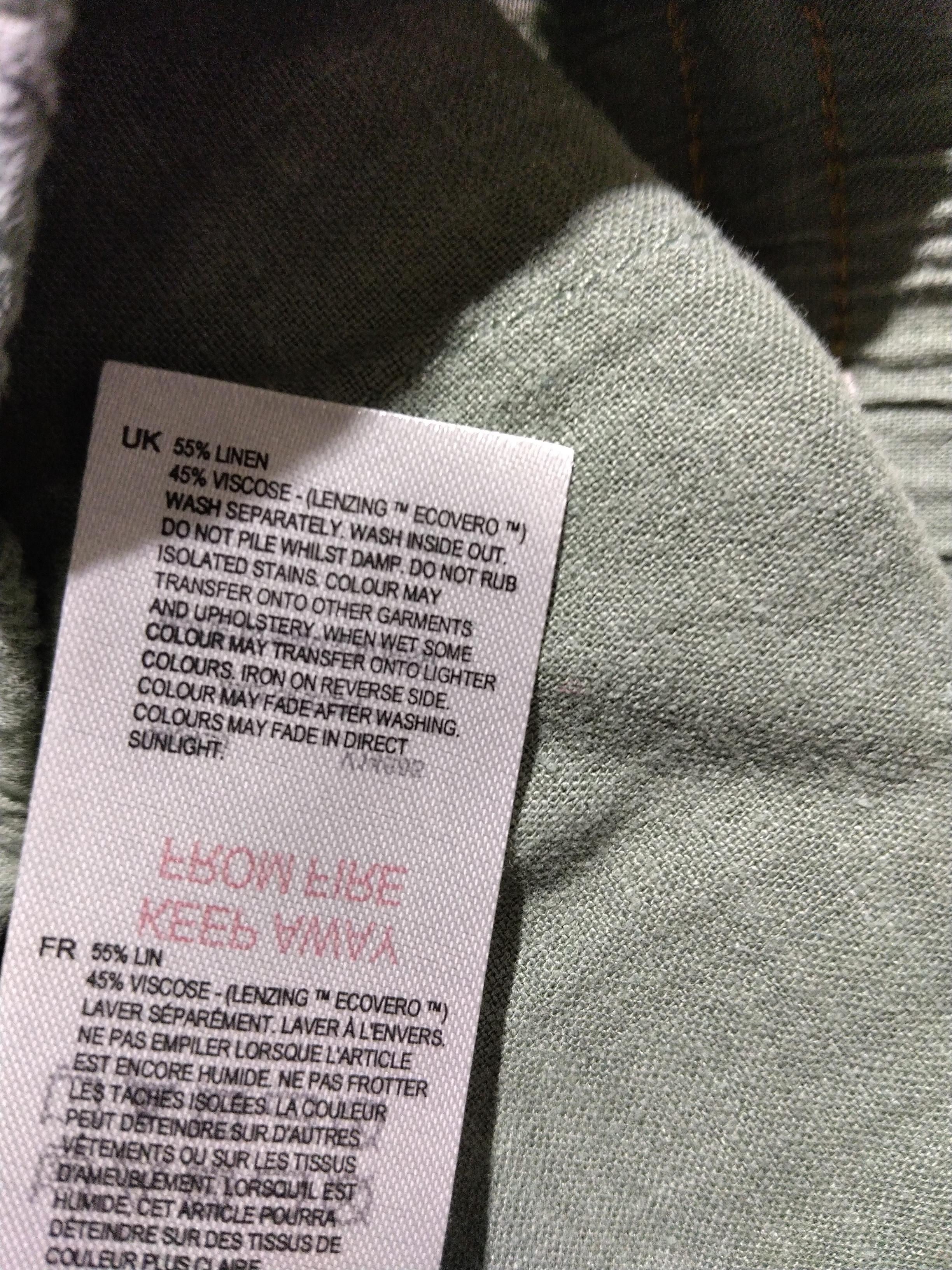 White Stuff Women's Trousers UK 14 Green Linen with Viscose Tapered Sweatpants - Image 6
