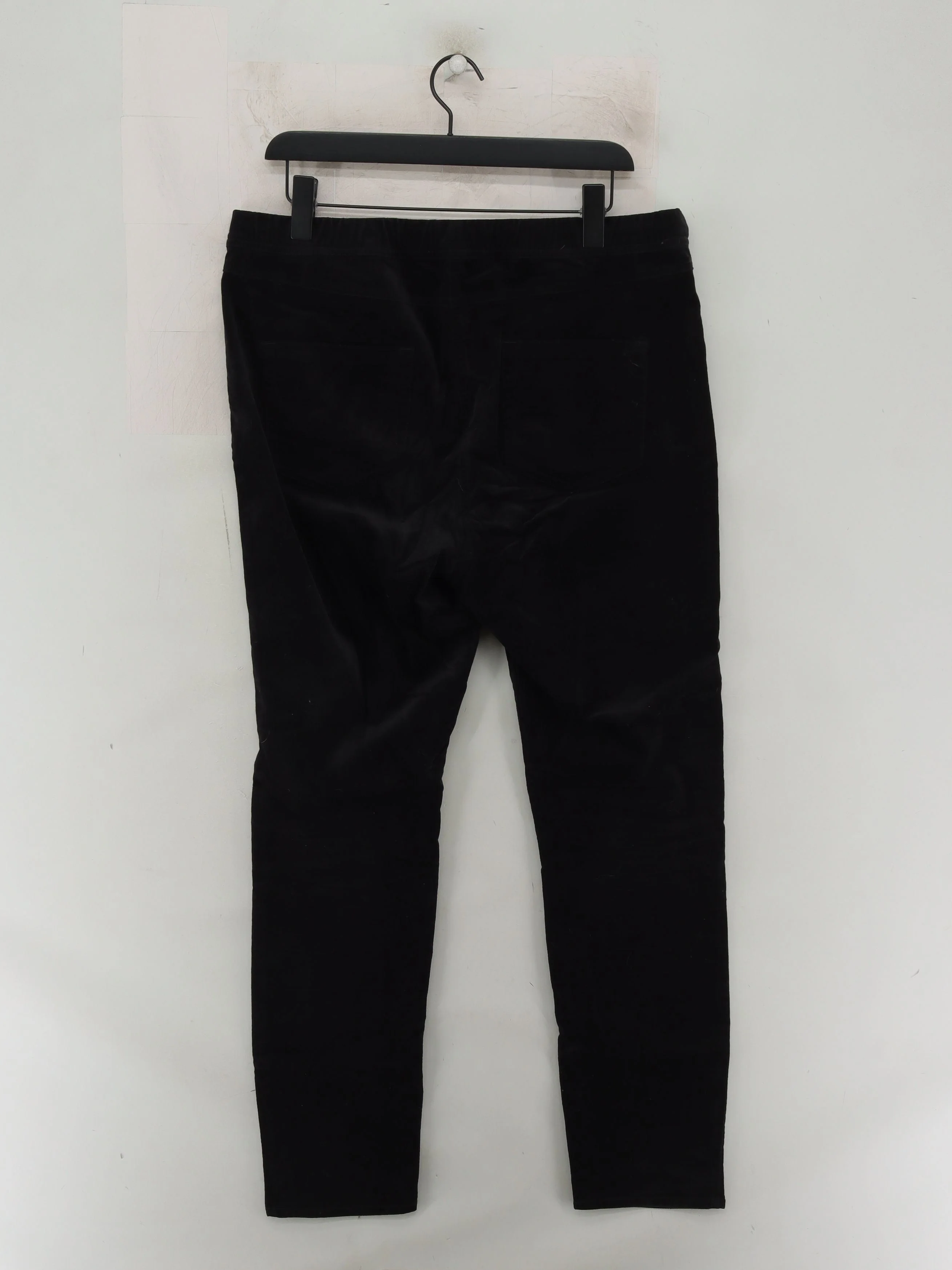 White Stuff Women's Trousers UK 16 Black Cotton with Elastane Skinny Sweatpants - Image 2
