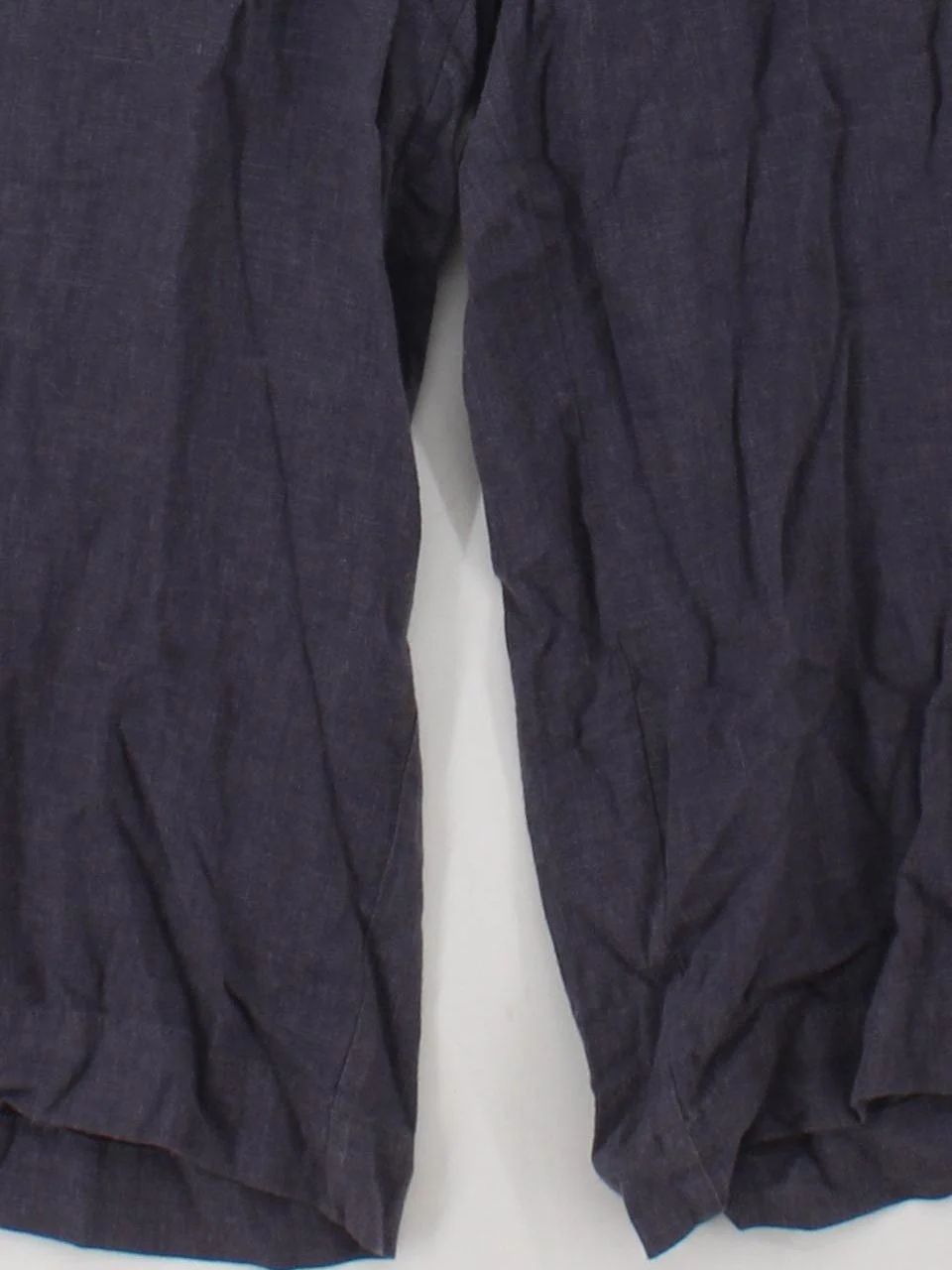 White Stuff Women's Trousers UK 16 Blue Linen with Viscose Cropped - Image 4