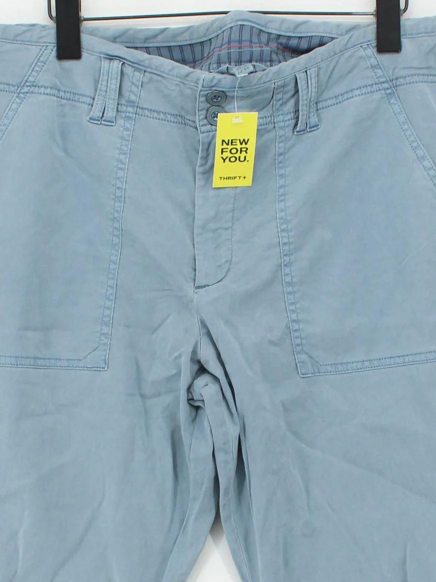 White Stuff Women's Trousers UK 16 Blue Lyocell Modal - Image 3