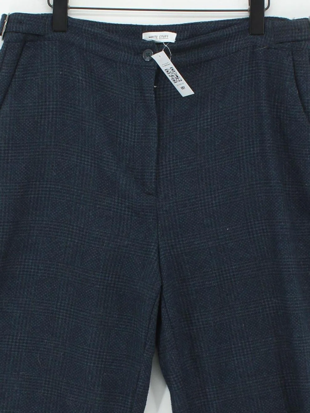 White Stuff Women's Trousers UK 16 Grey Polyester with Viscose, Wool Cropped - Image 3
