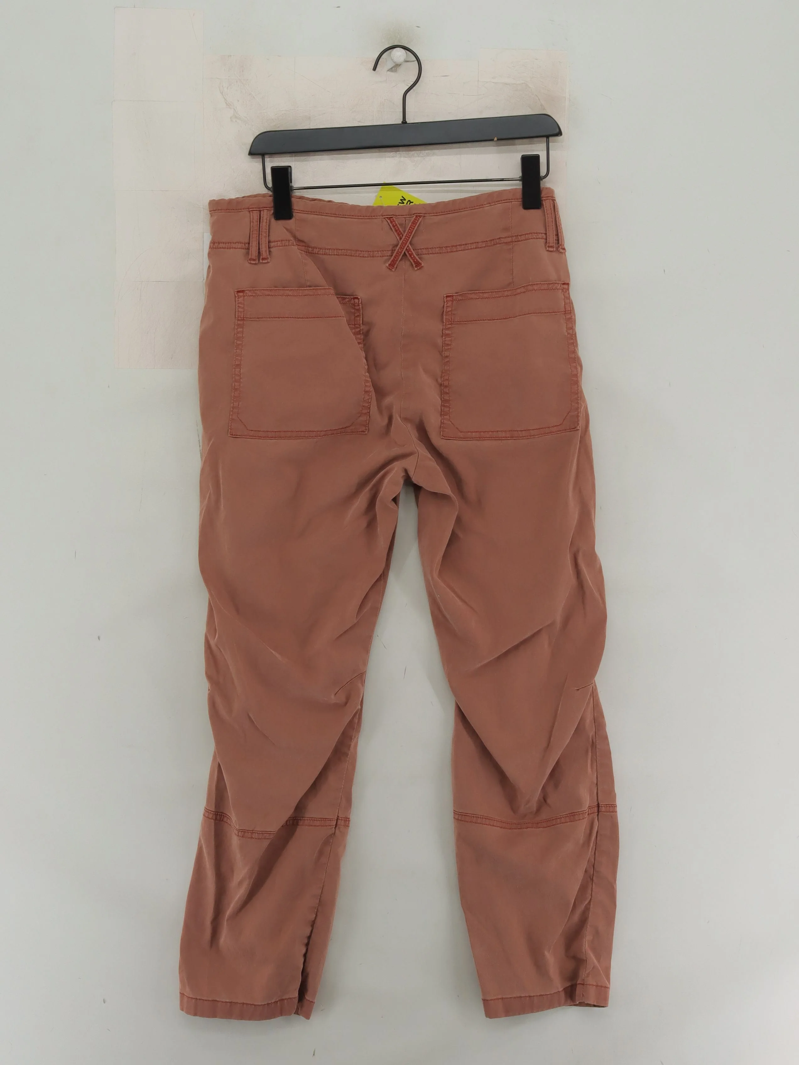 White Stuff Women's Trousers UK 16 Tan Cotton with Elastane Tapered Cargo - Image 2
