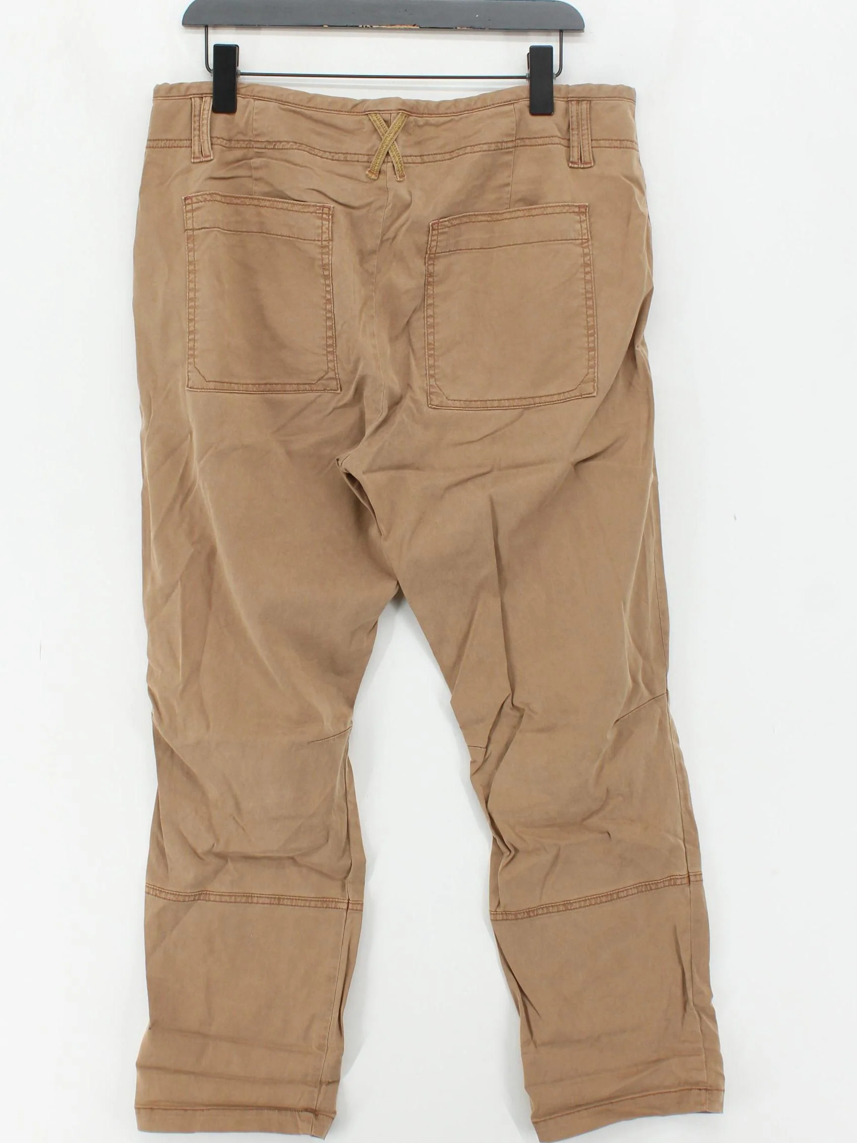 White Stuff Women's Trousers UK 16 Tan Lyocell Modal with Cotton, Elastane Chino - Image 2