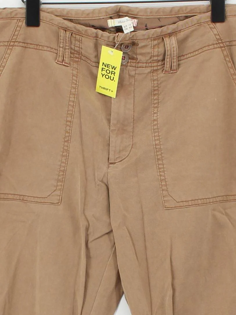 White Stuff Women's Trousers UK 16 Tan Lyocell Modal with Cotton, Elastane Chino - Image 3