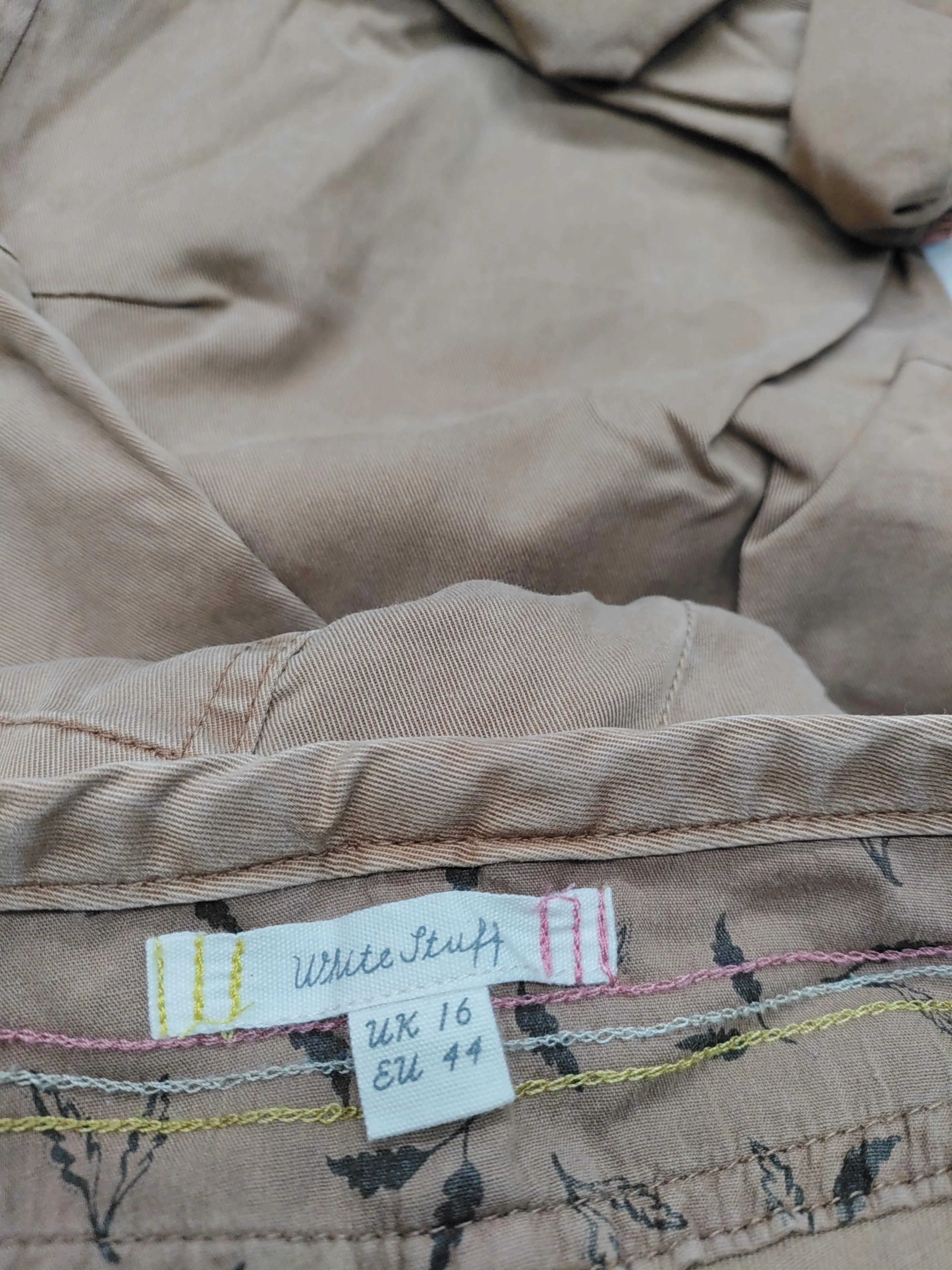 White Stuff Women's Trousers UK 16 Tan Lyocell Modal with Cotton, Elastane Chino - Image 5