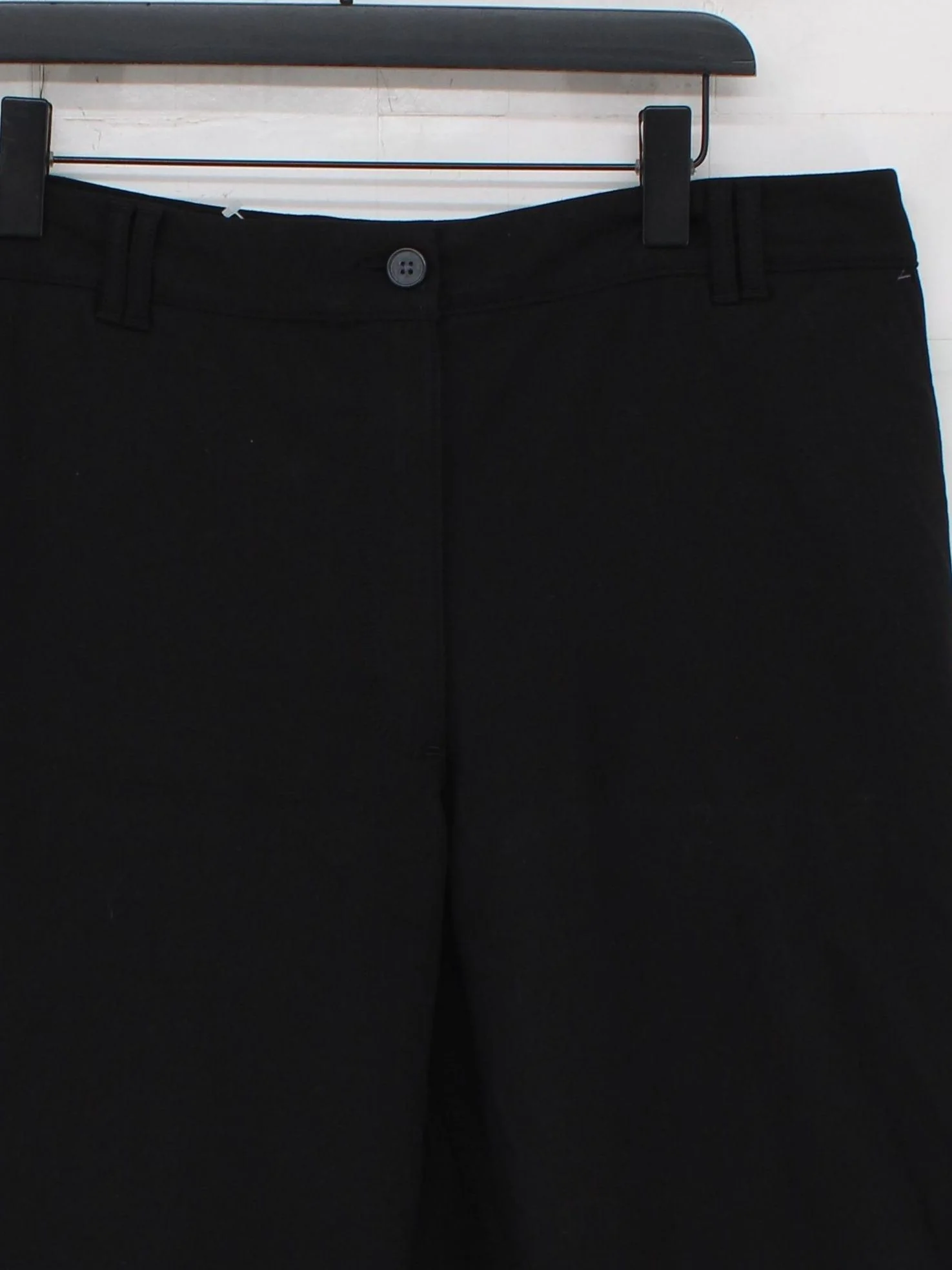 White Stuff Women's Trousers UK 18 Black Cotton with Elastane Straight Chino - Image 3