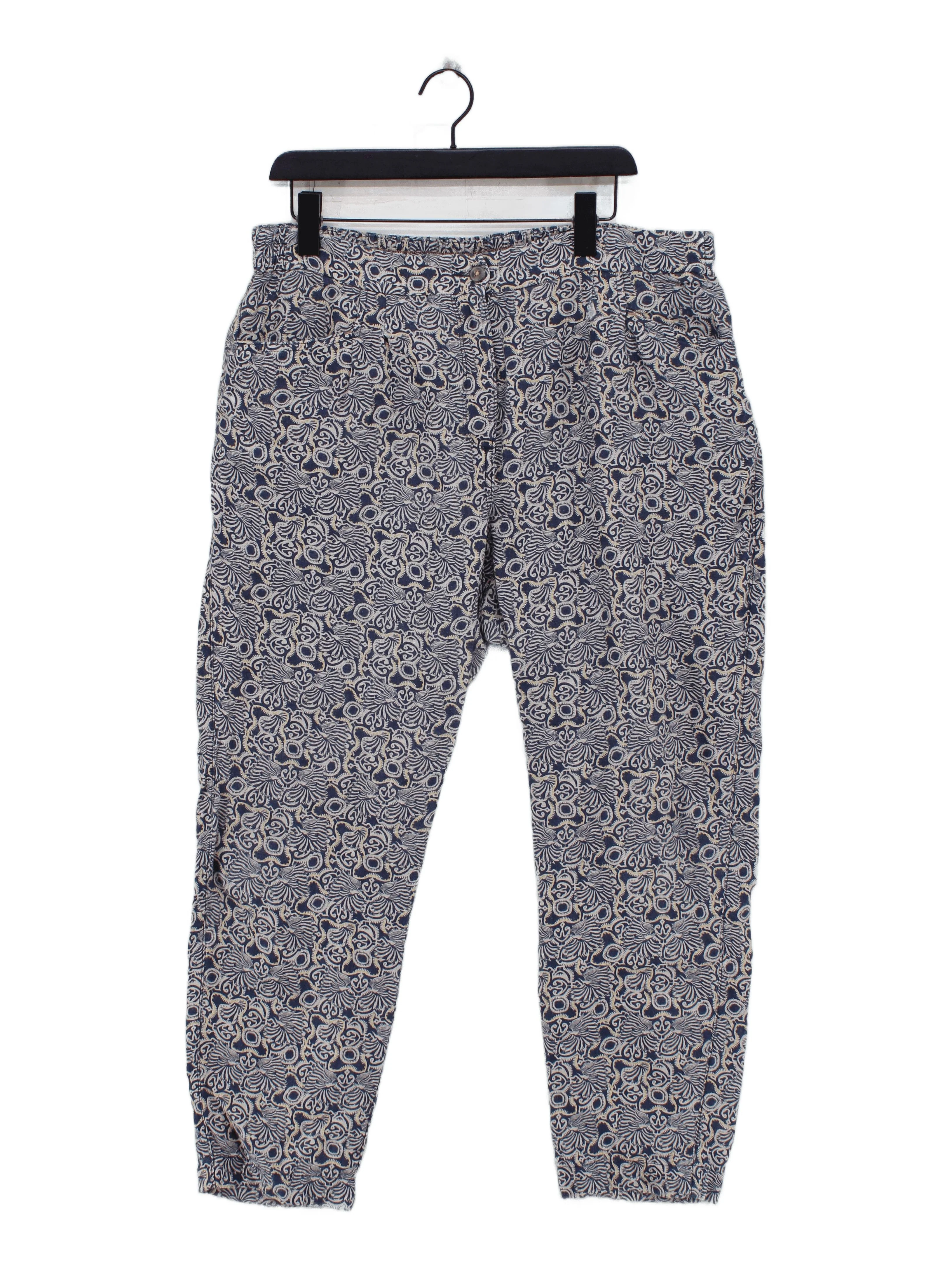 White Stuff Women's Trousers UK 18 Blue 100% Other Tapered Chino