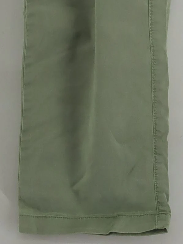 White Stuff Women's Trousers UK 18 Green 100% Cotton Straight Cargo - Image 4