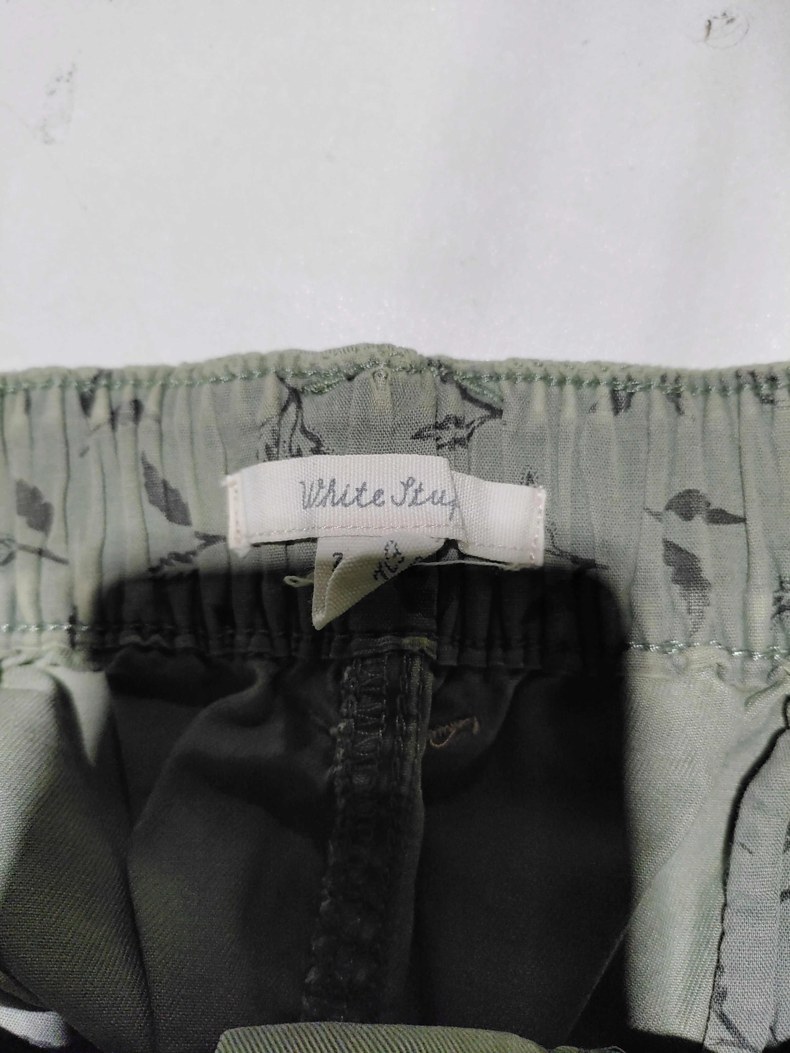 White Stuff Women's Trousers UK 18 Green 100% Cotton Straight Cargo - Image 5