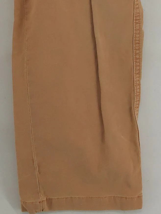 White Stuff Women's Trousers UK 18 Tan Cotton with Linen, Elastane Chino - Image 4