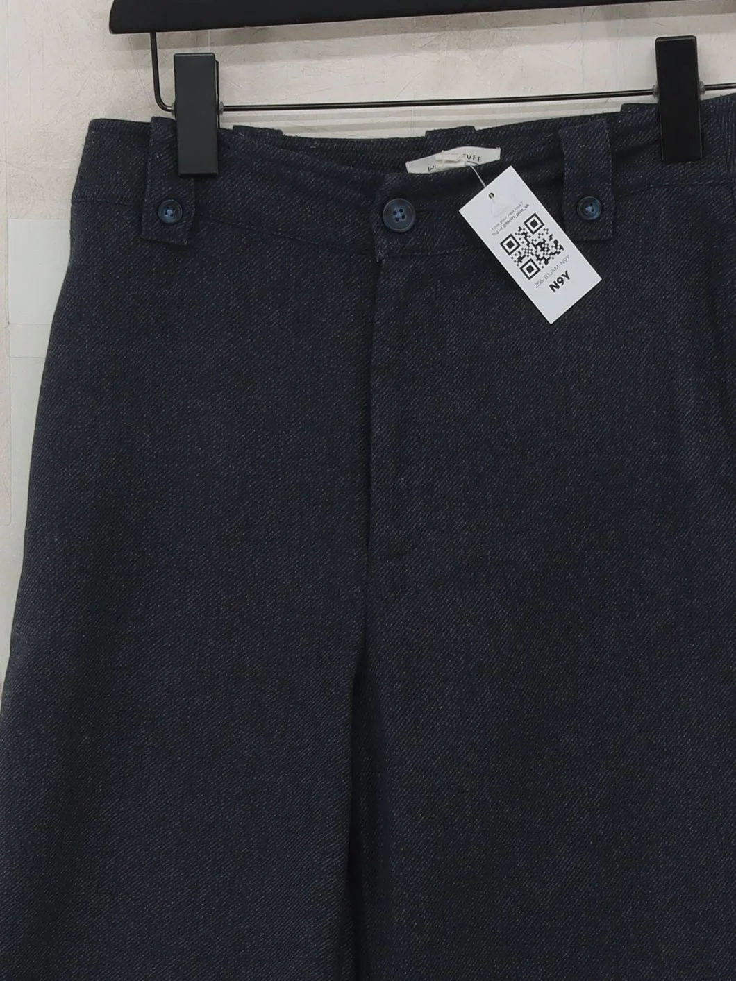 White Stuff Women's Trousers UK 6 Blue Polyester with Wool, Viscose Chino - Image 3