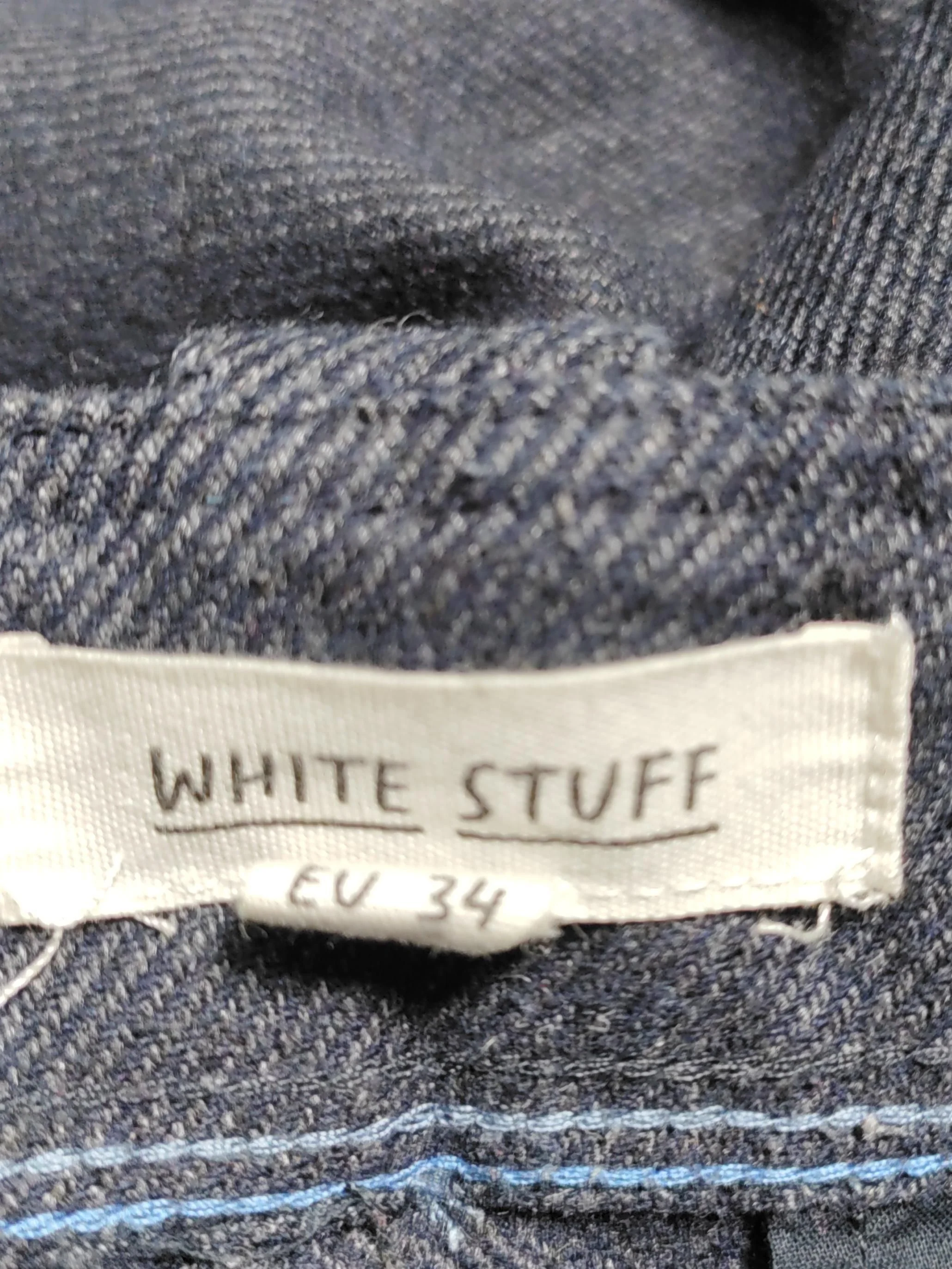 White Stuff Women's Trousers UK 6 Blue Polyester with Wool, Viscose Chino - Image 5