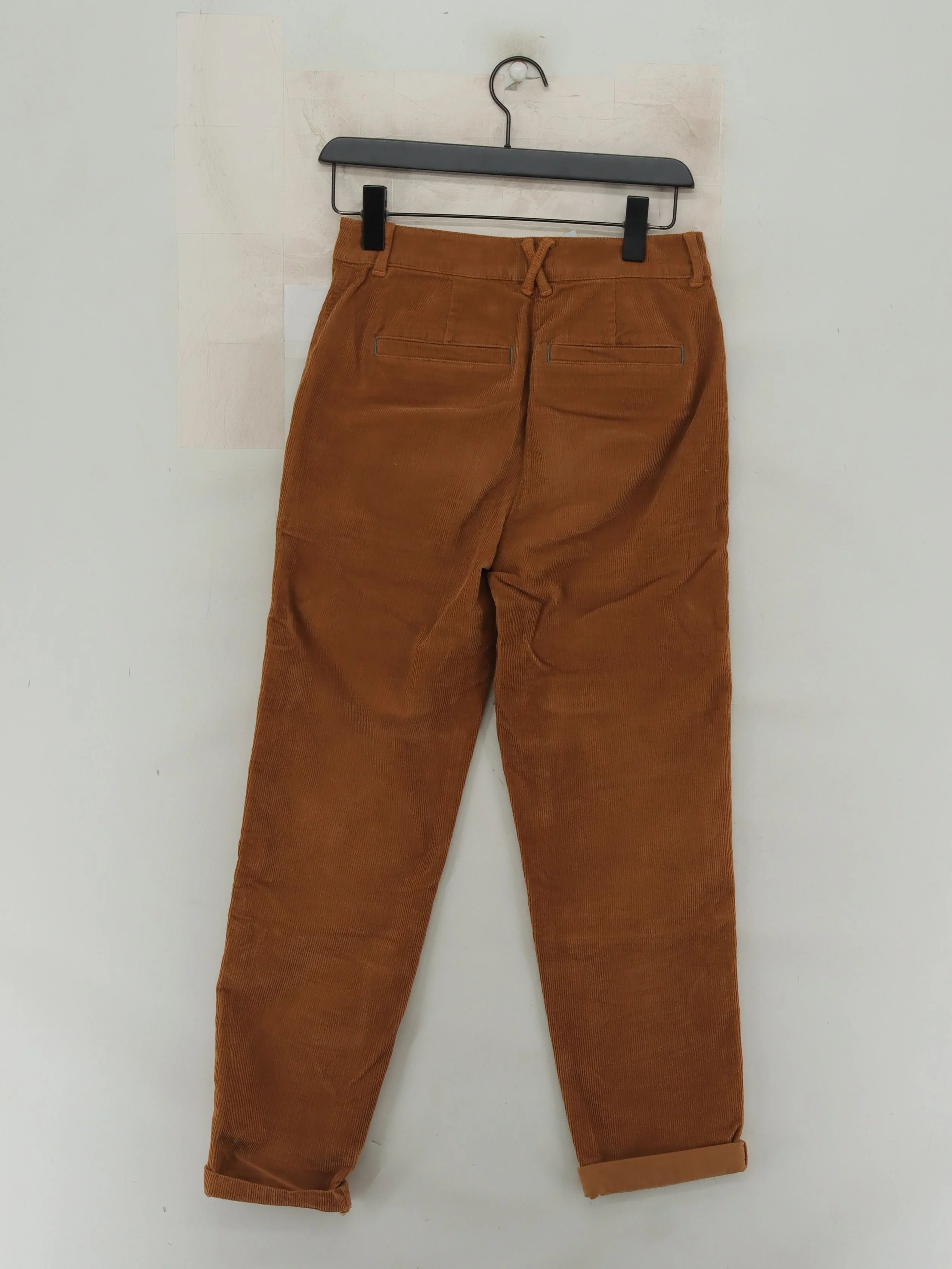 White Stuff Women's Trousers UK 6 Tan Cotton with Elastane Straight Chino - Image 2