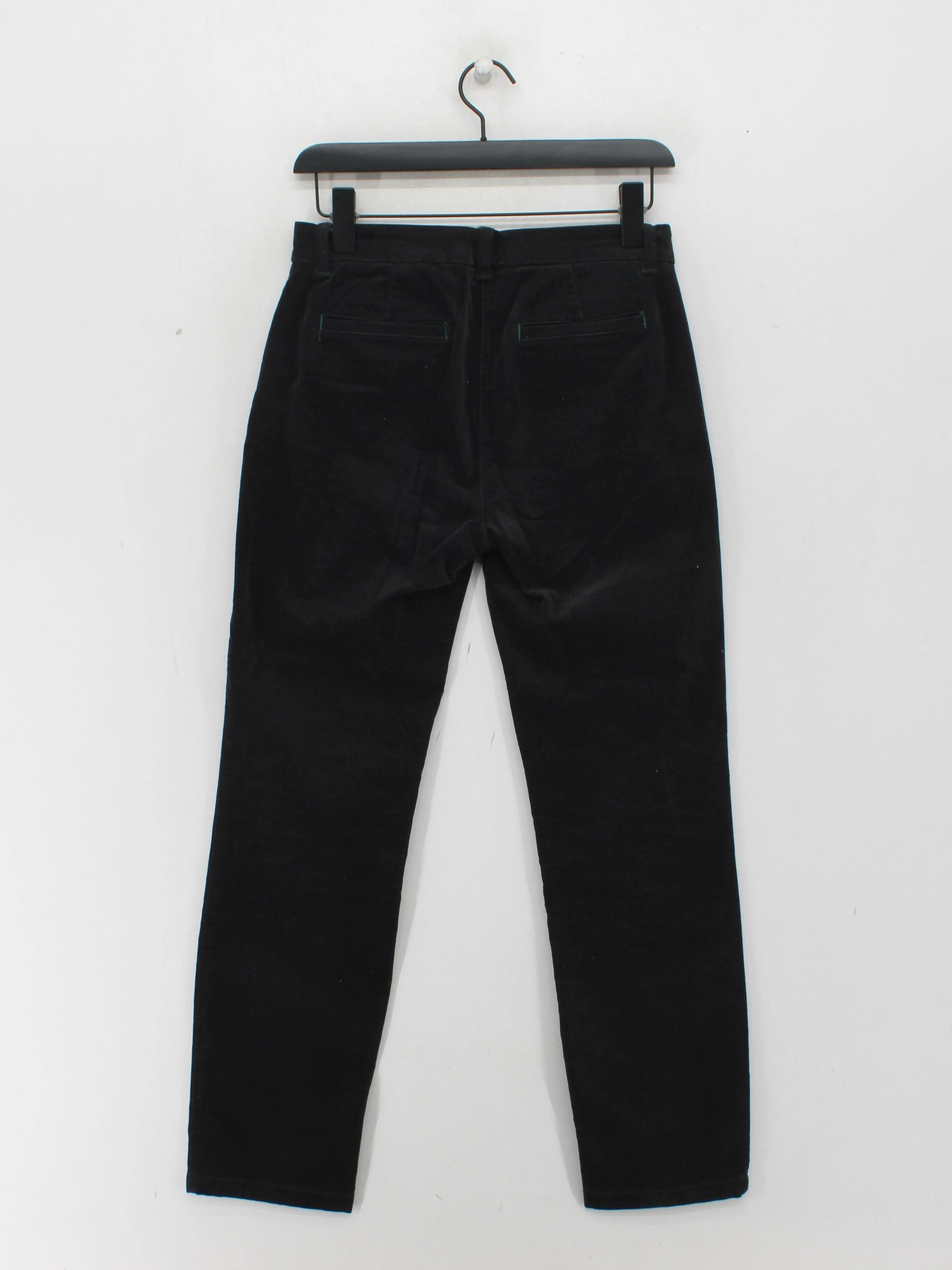 White Stuff Women's Trousers UK 8 Black Cotton with Polyester, Elastane Chino - Image 2
