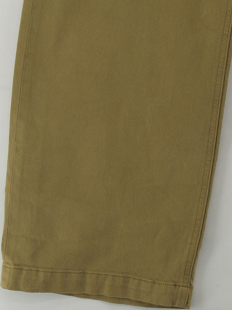 White Stuff Women's Trousers UK 8 Tan Cotton with Elastane Wide-Leg Cropped - Image 4