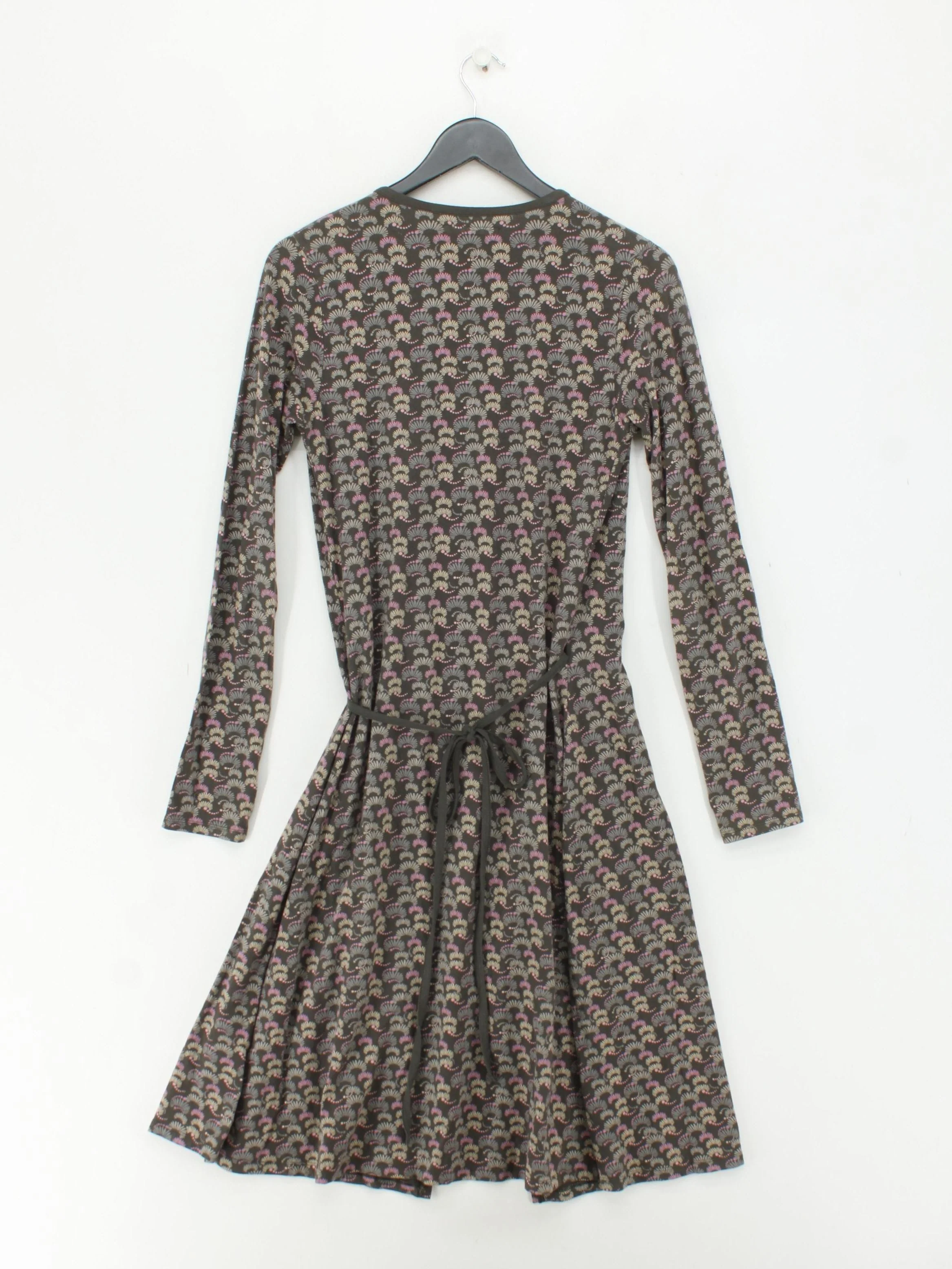 White Stuff Wrap Midi Dress UK10 in Grey - Image 2