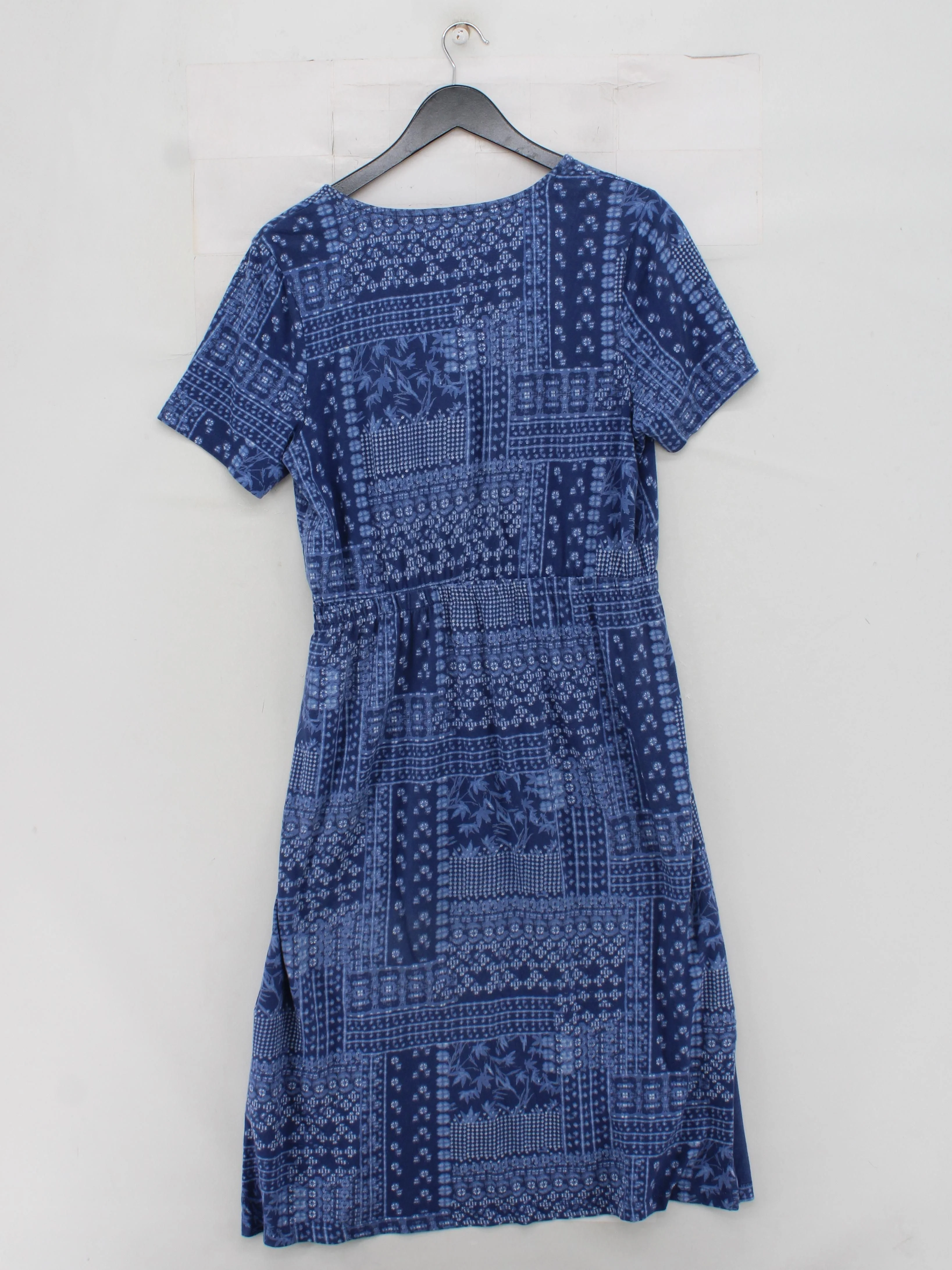 White Stuff Wrap Midi Dress UK14 in Blue - Image 2