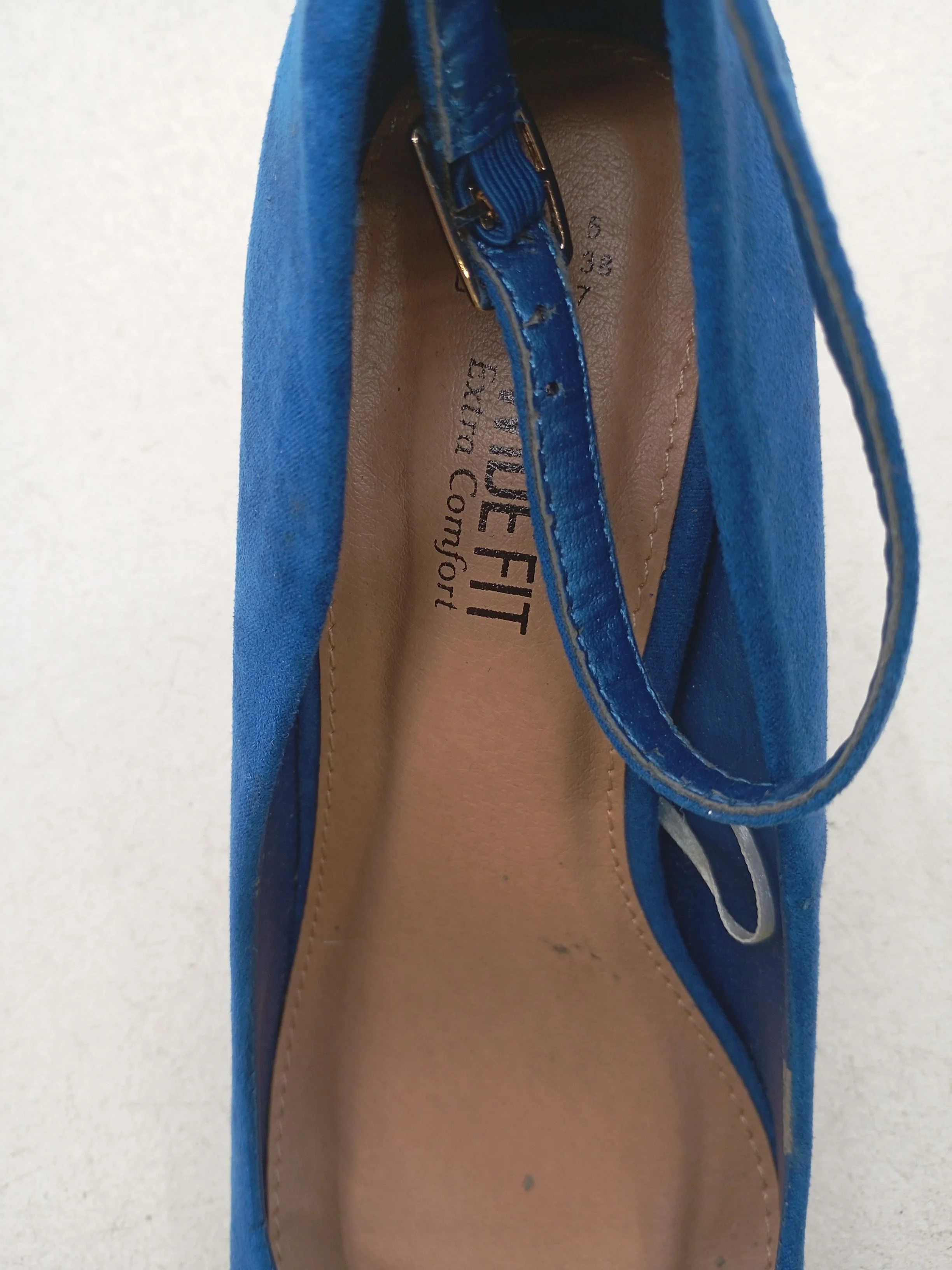 Wide Fit Women's Heels UK 5 Blue 100% Other Court - Image 6