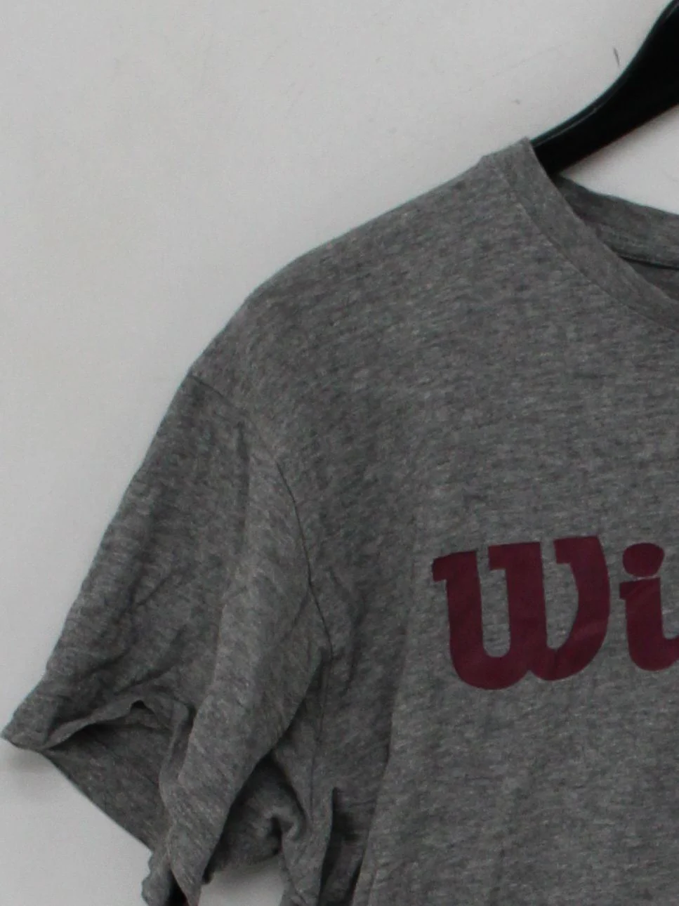 Wilson Men's T-Shirt M Grey Graphic Cotton with Viscose, Elastane Basic - Image 4