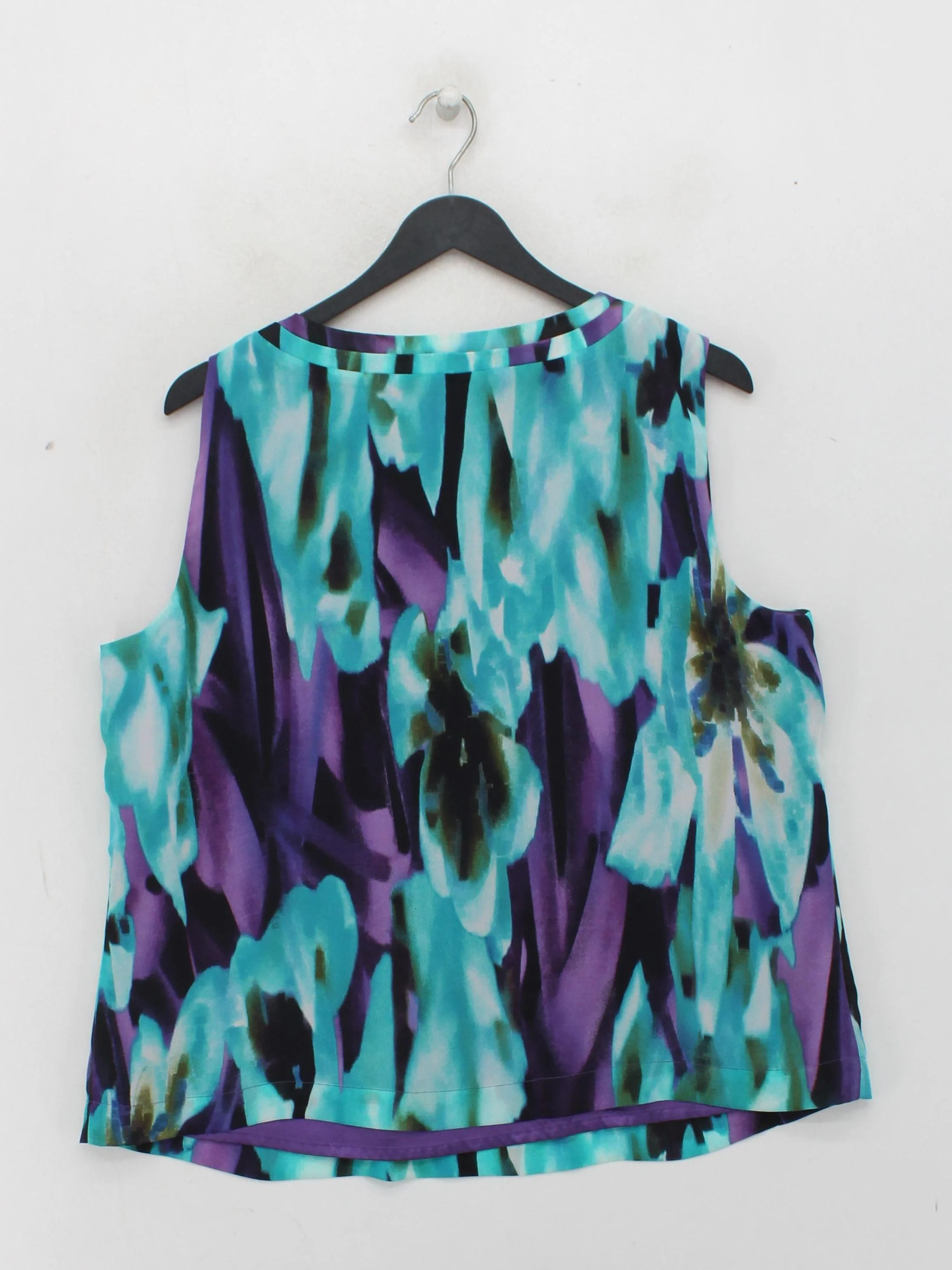 Windsmoor Women's Top L Multi Floral 100% Polyester Sleeveless Round Neck Basic - Image 2