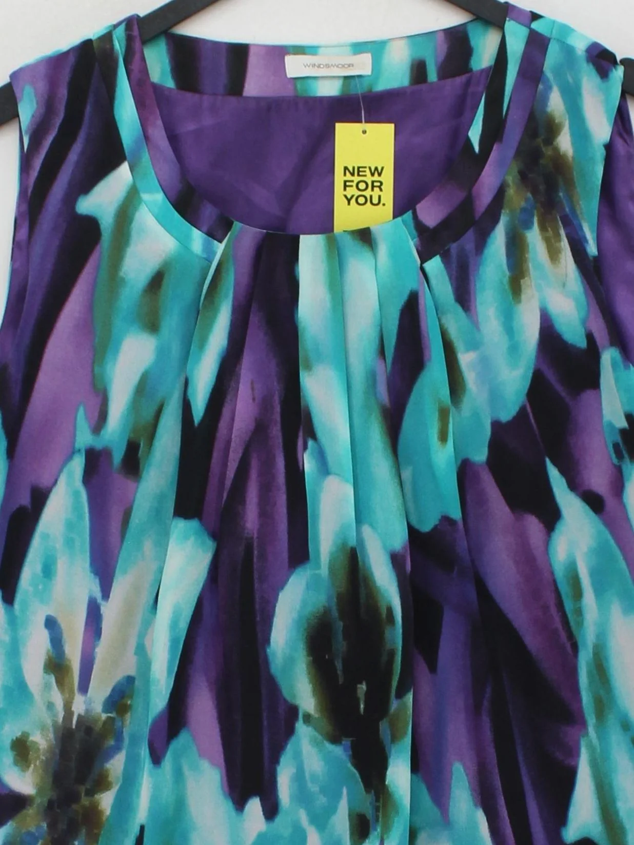 Windsmoor Women's Top L Multi Floral 100% Polyester Sleeveless Round Neck Basic - Image 3