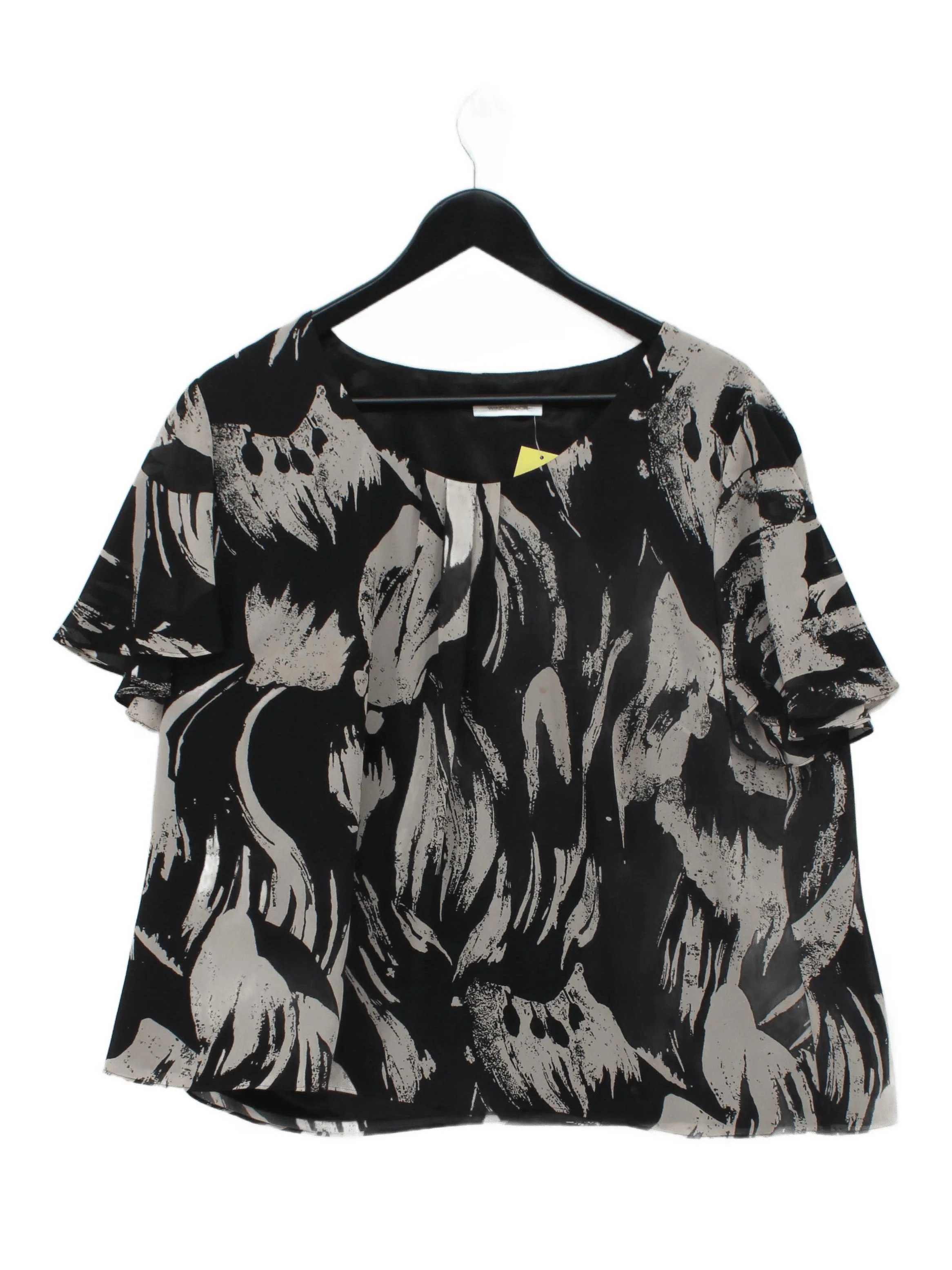 Windsmoor Women's Top UK 20 Multi 100% Polyester Short Sleeve Round Neck Basic