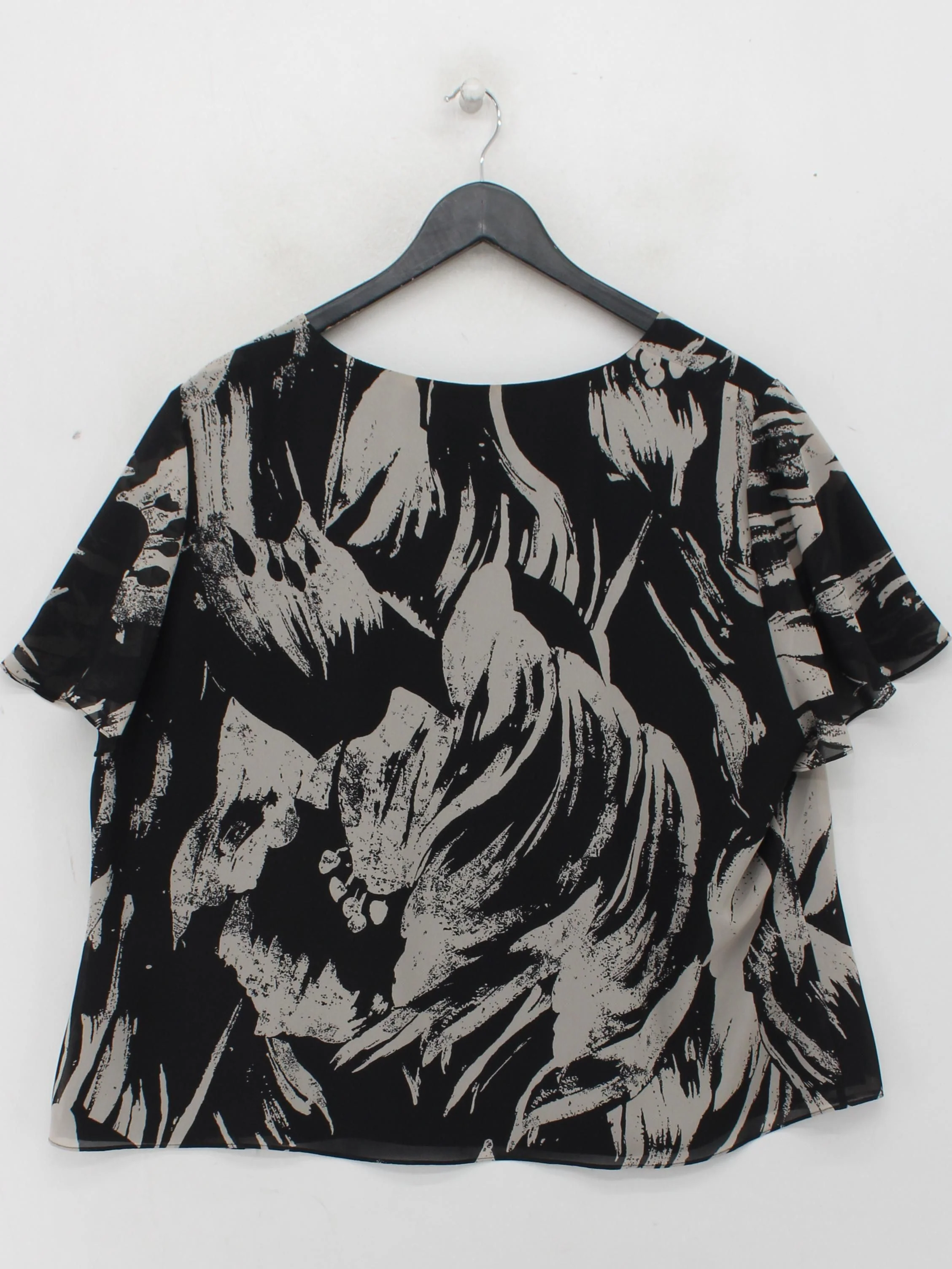 Windsmoor Women's Top UK 20 Multi 100% Polyester Short Sleeve Round Neck Basic - Image 2