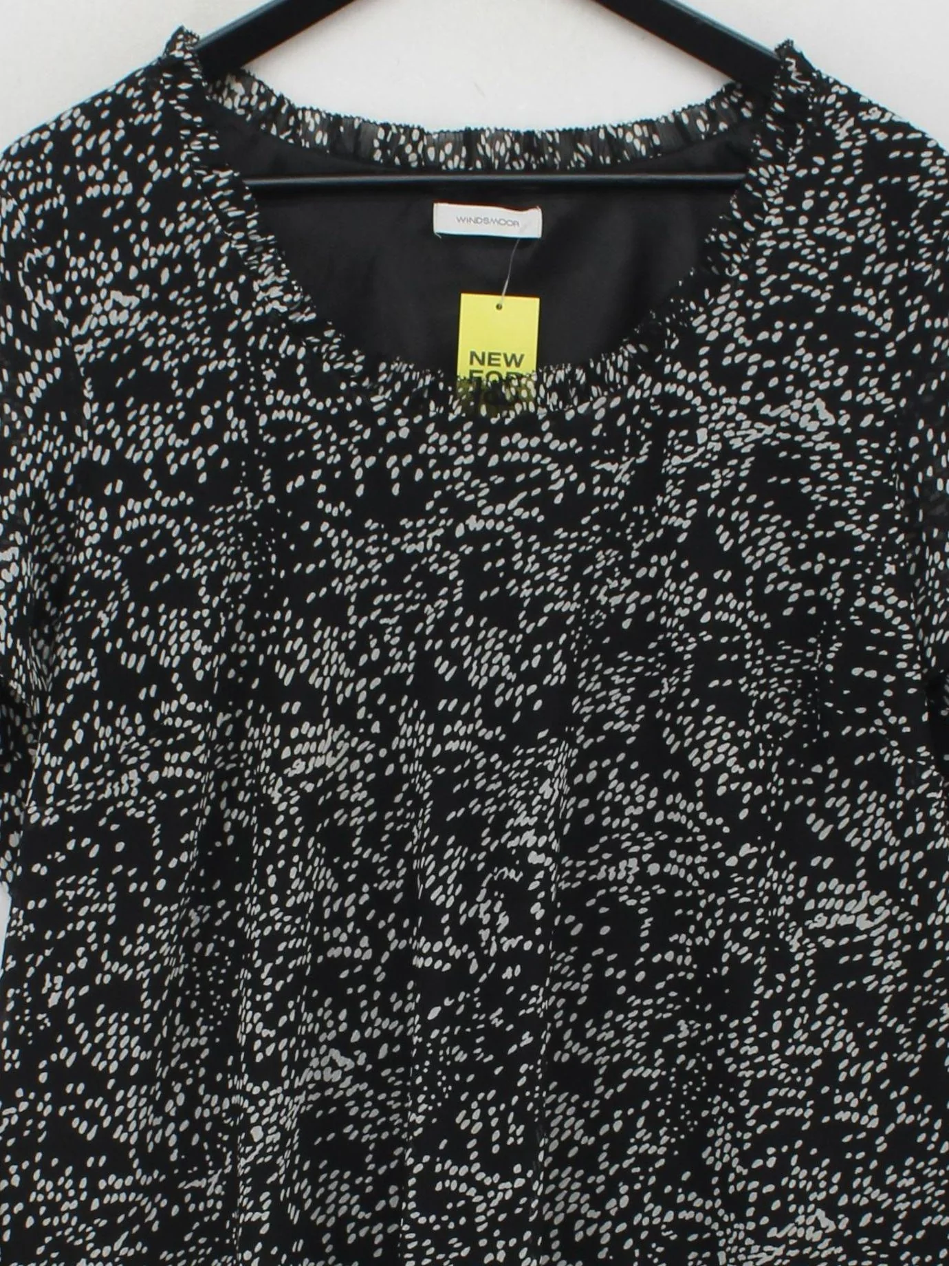 Windsmoor Women's Top UK 22 Black 100% Polyester Basic - Image 3