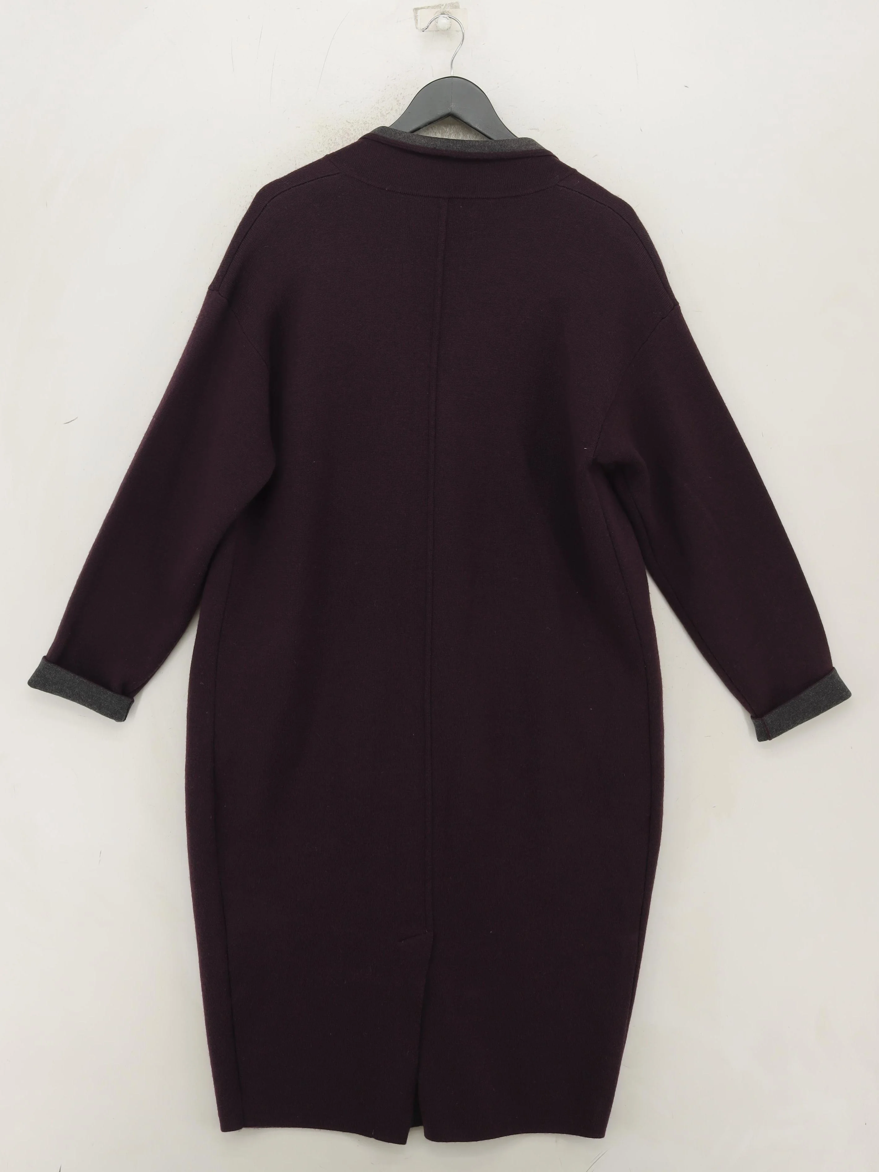Winser London Women's Coat L Purple Wool with Cotton, Nylon Overcoat - Image 2