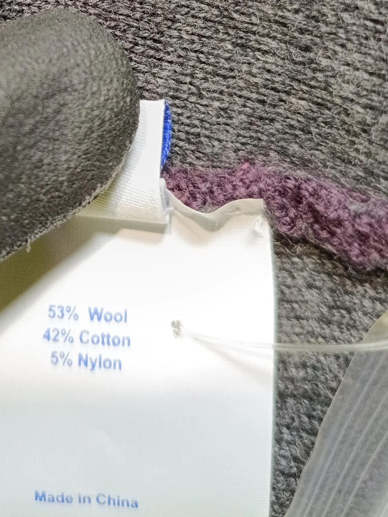 Winser London Women's Coat L Purple Wool with Cotton, Nylon Overcoat - Image 6
