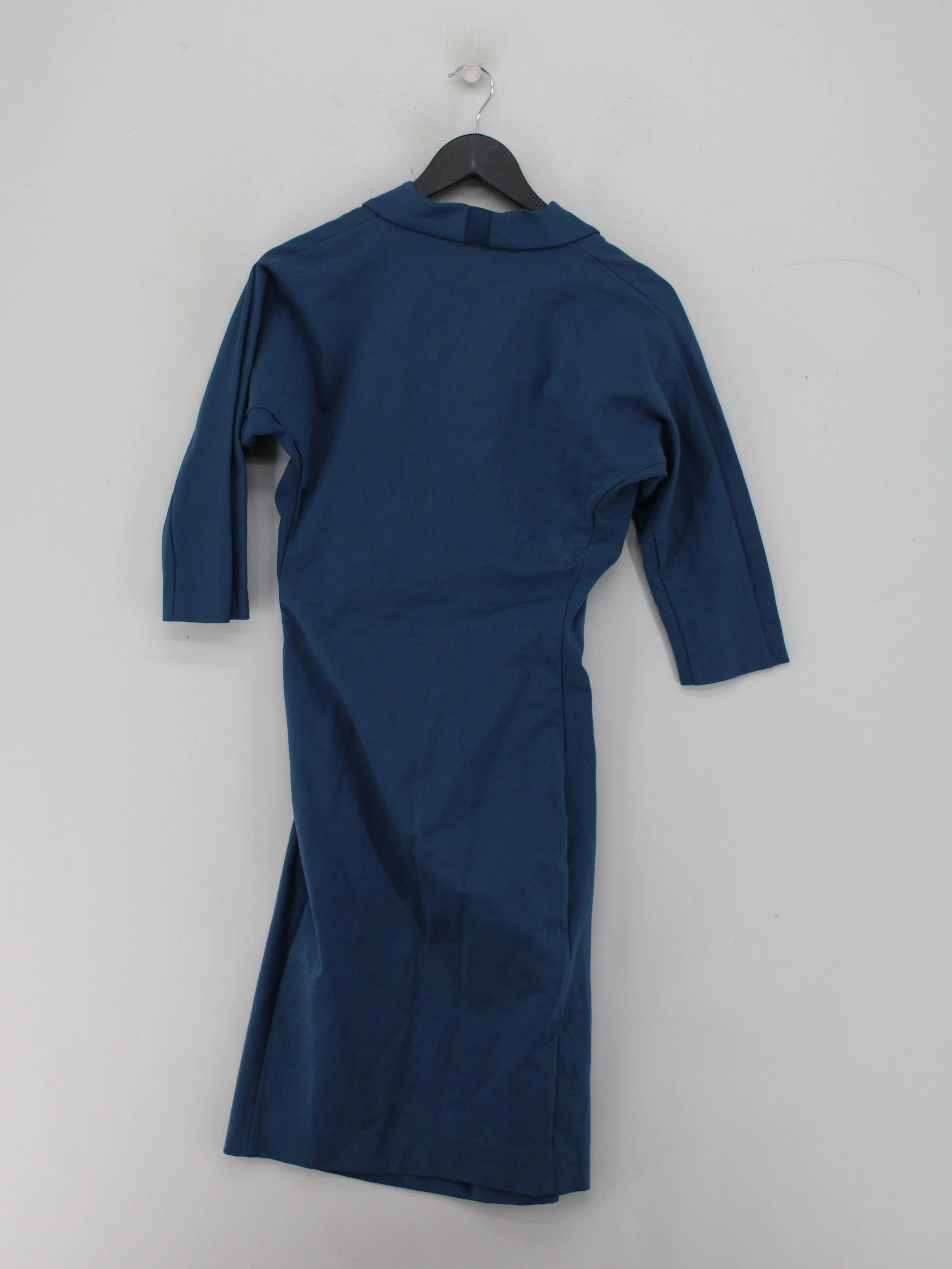 Winser London Wrap Midi Dress UK10 in Blue - Image 2