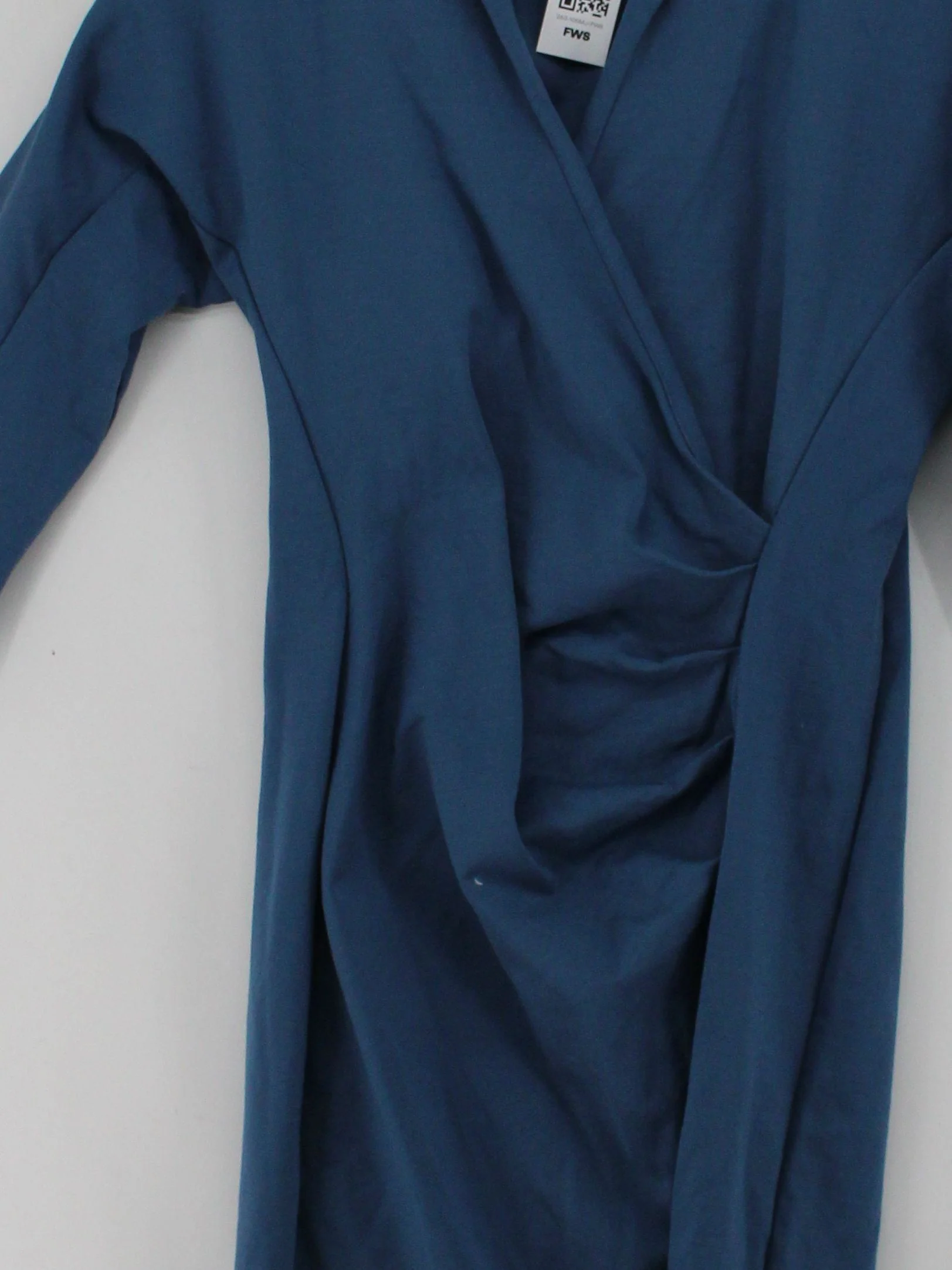Winser London Wrap Midi Dress UK10 in Blue - Image 3