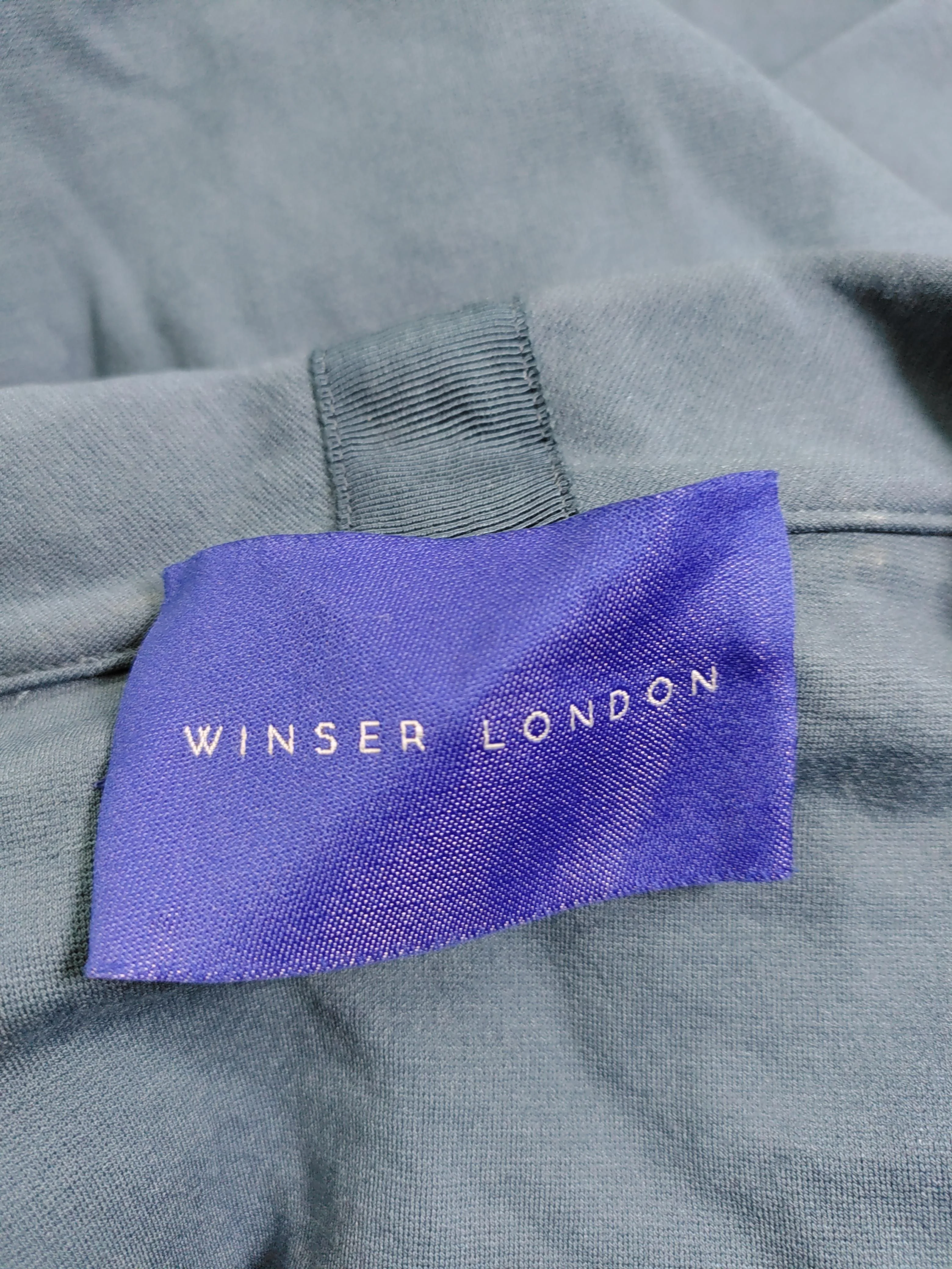 Winser London Wrap Midi Dress UK10 in Blue - Image 6
