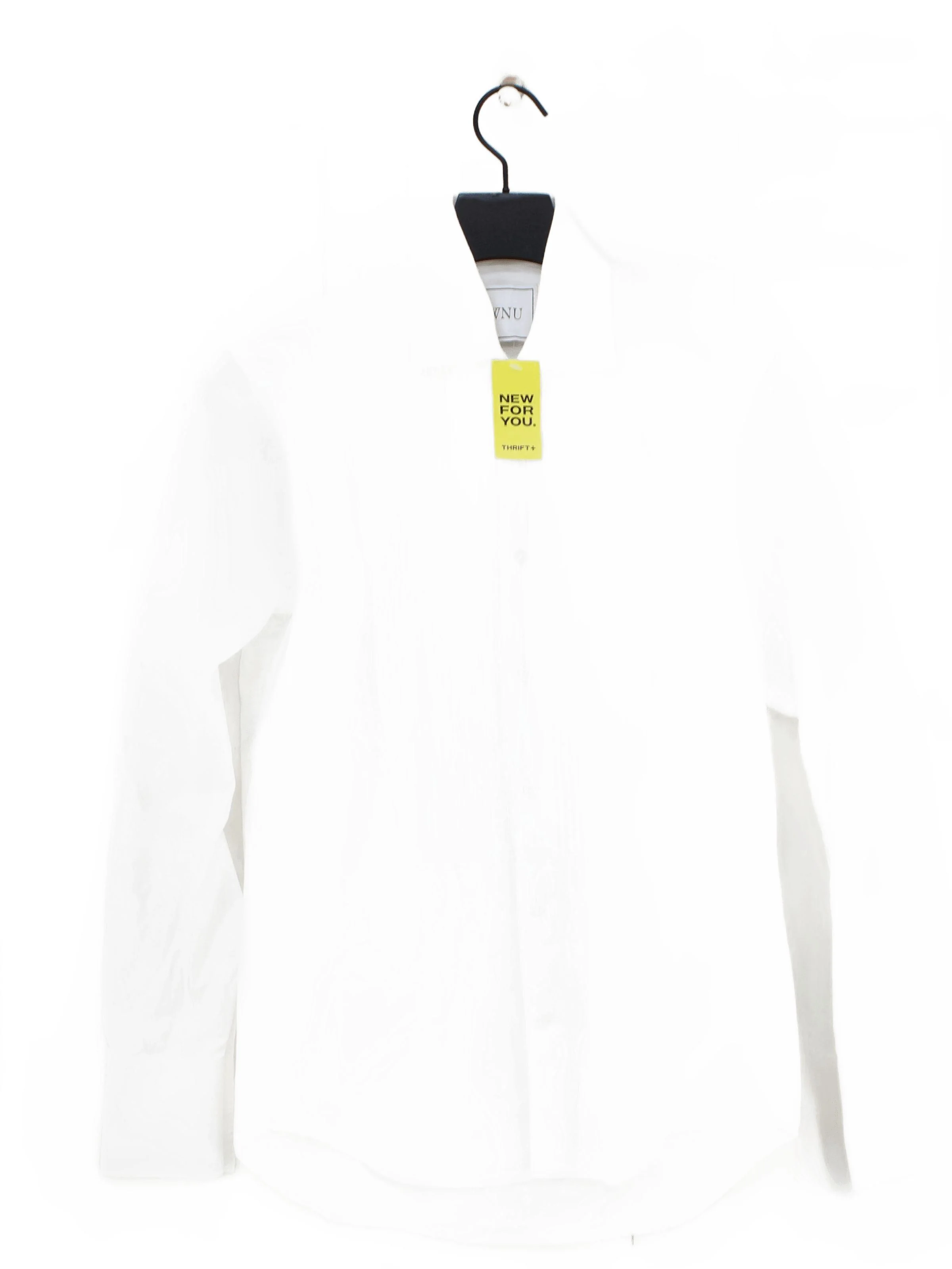 WNU Women's Shirt UK 6 White 100% Cotton Long Sleeve Collared Basic