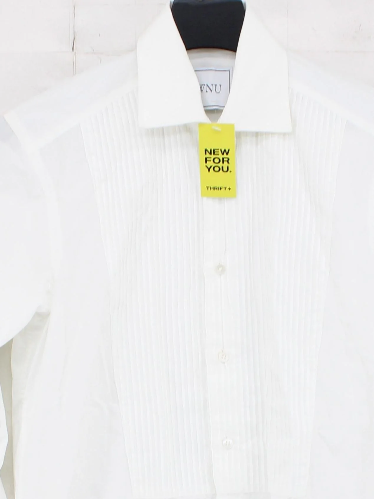 WNU Women's Shirt UK 6 White 100% Cotton Long Sleeve Collared Basic - Image 3