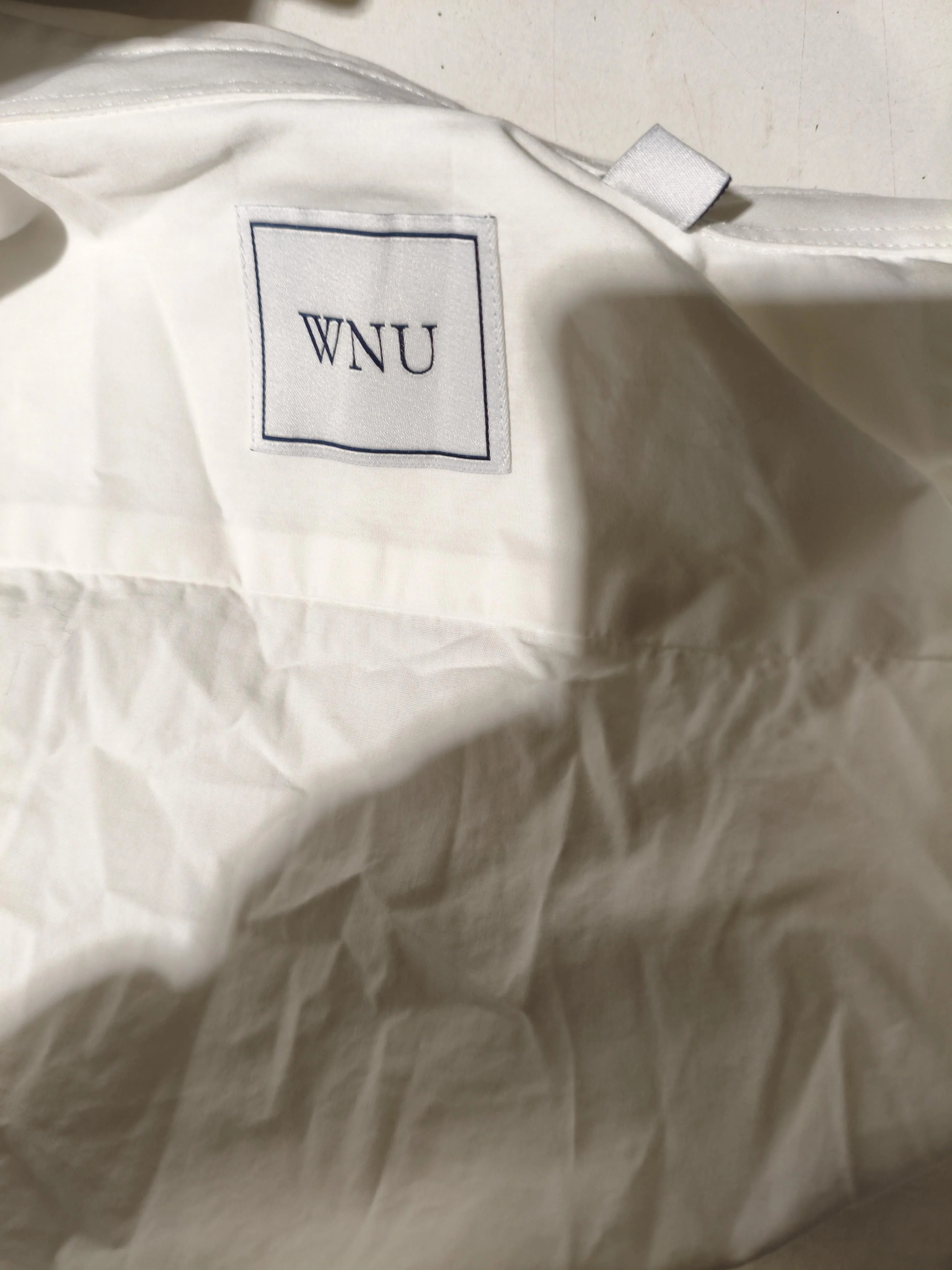 WNU Women's Shirt UK 6 White 100% Cotton Long Sleeve Collared Basic - Image 5