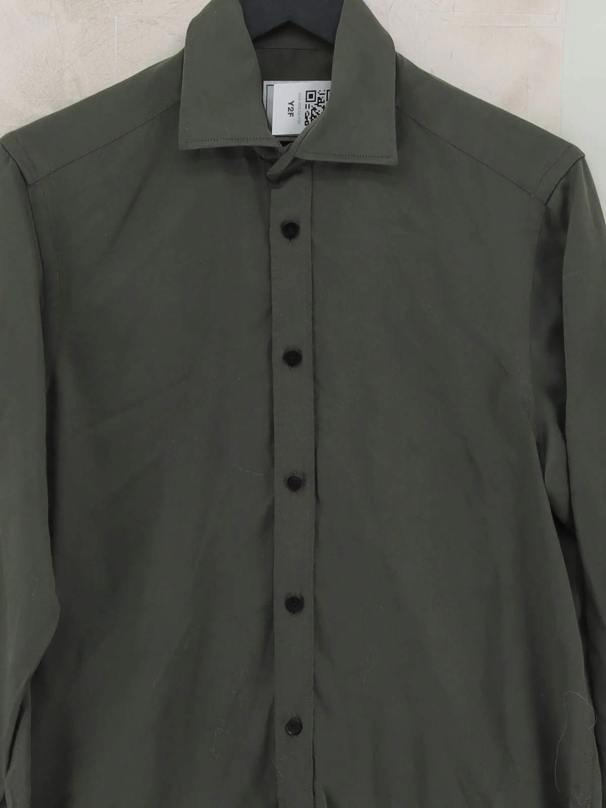 WNU Women's Shirt UK 8 Green 100% Lyocell Modal Long Sleeve Collared Basic - Image 3