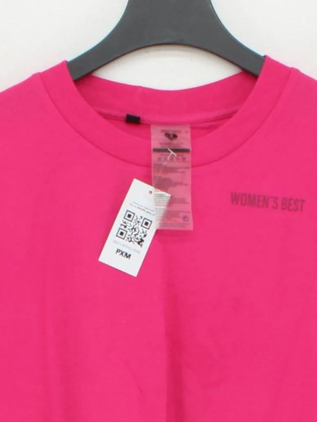 Women's Best Women's T-Shirt S Pink 100% Cotton Short Sleeve Round Neck Basic - Image 3