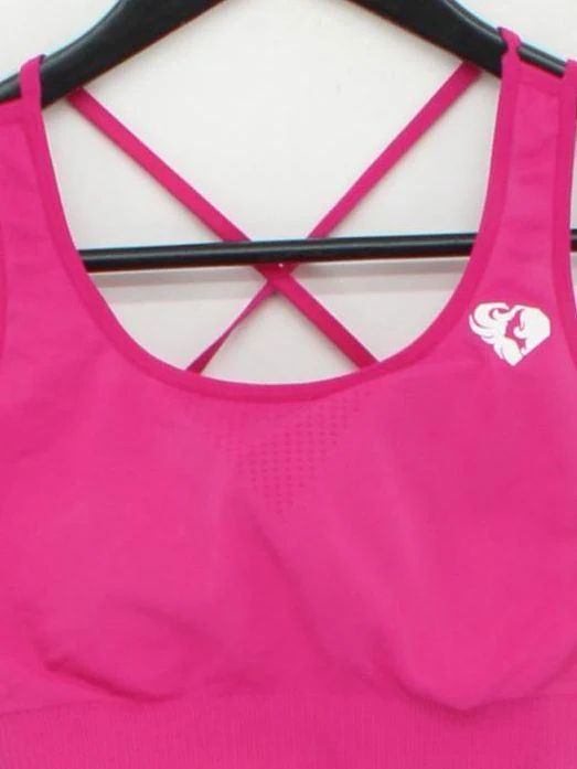 Women's Best Women's T-Shirt S Pink Nylon with Elastane Sleeveless Basic - Image 3