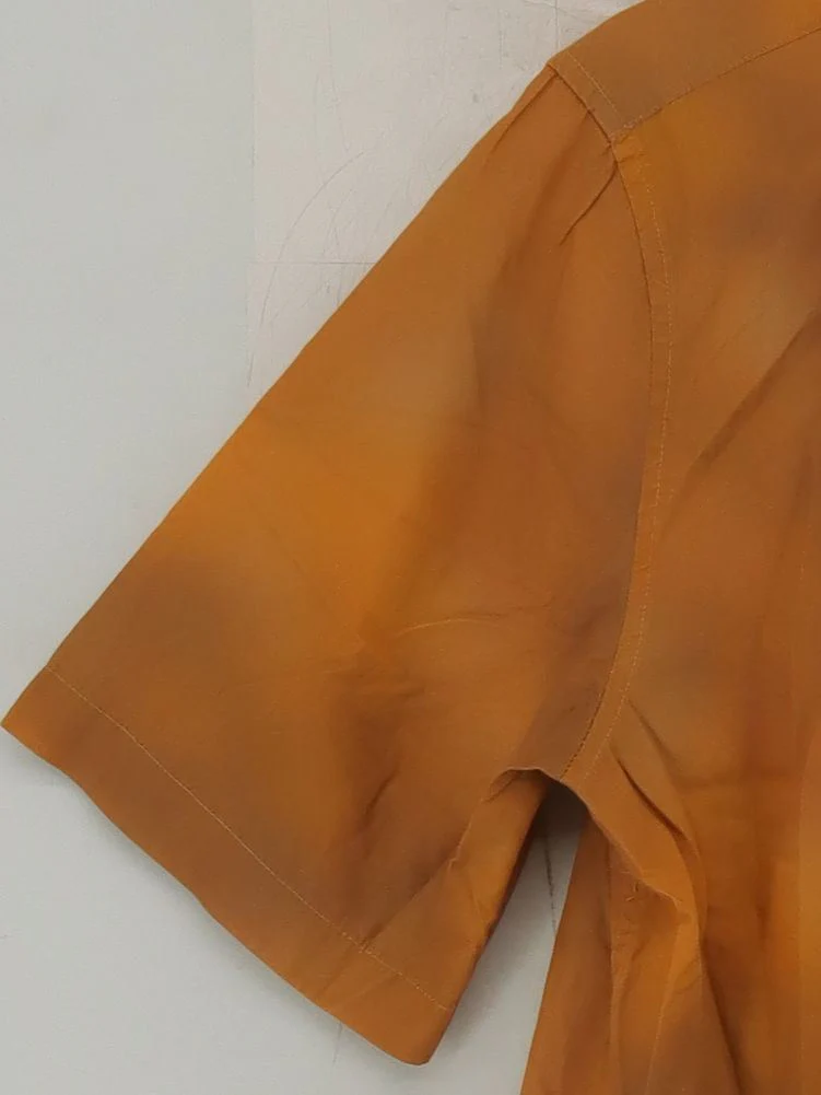 Wood Wood Men's Shirt M Orange 100% Cotton Basic - Image 4