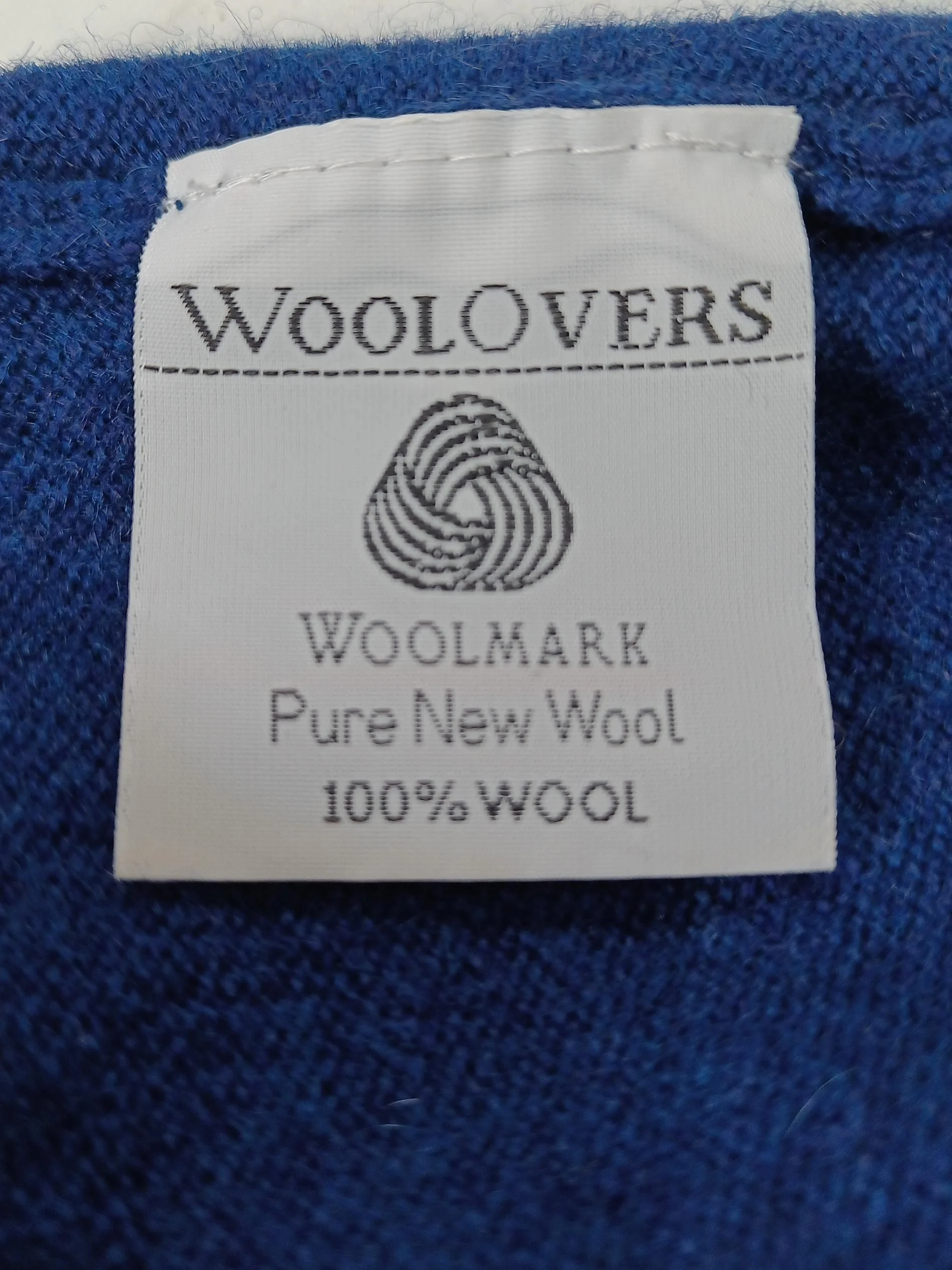Woolovers Men's Hoodie M Blue 100% Wool Pullover - Image 7