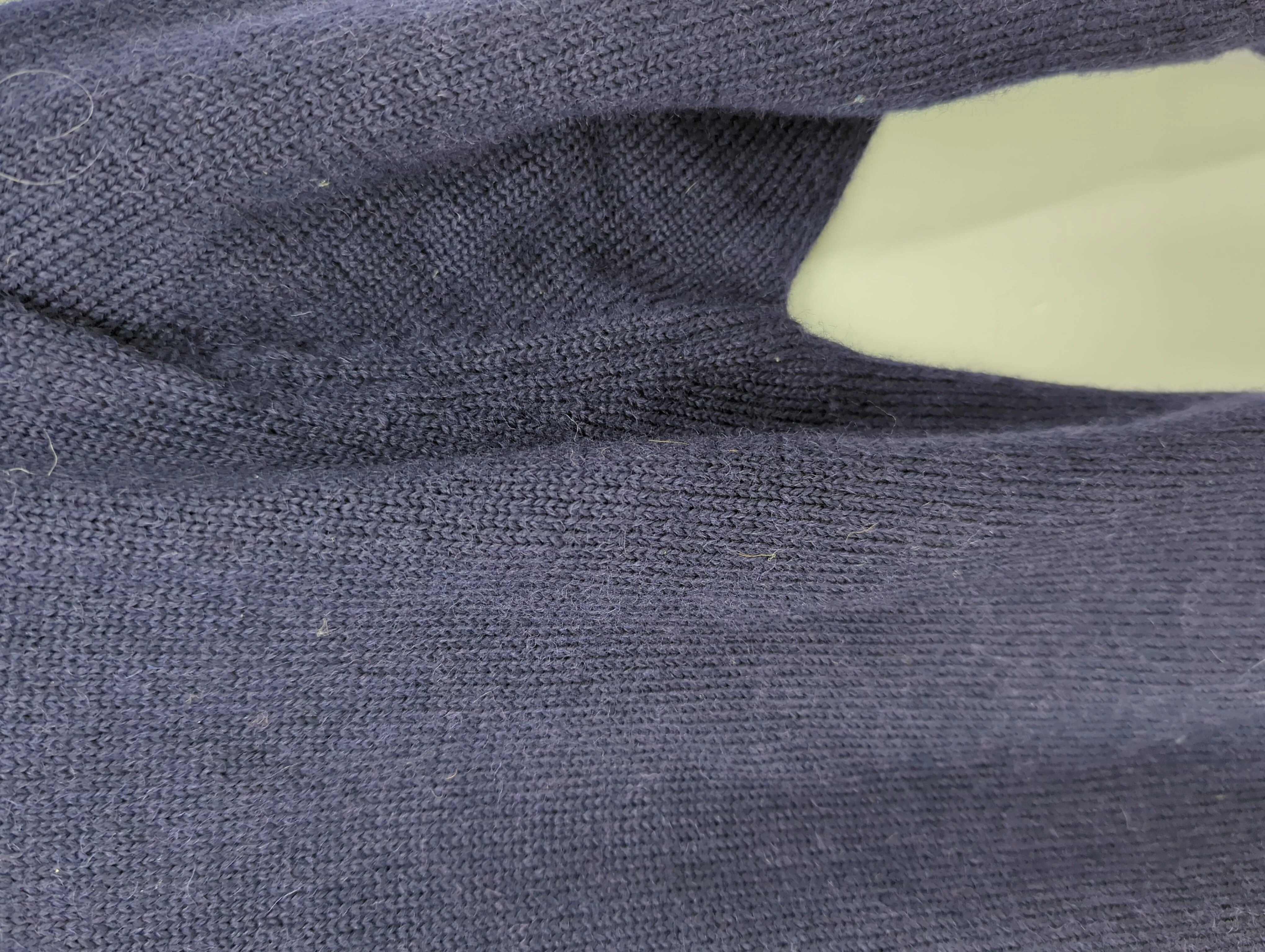 Woolovers Men's Jumper M Blue 100% Wool Mock Neck Pullover - Image 5