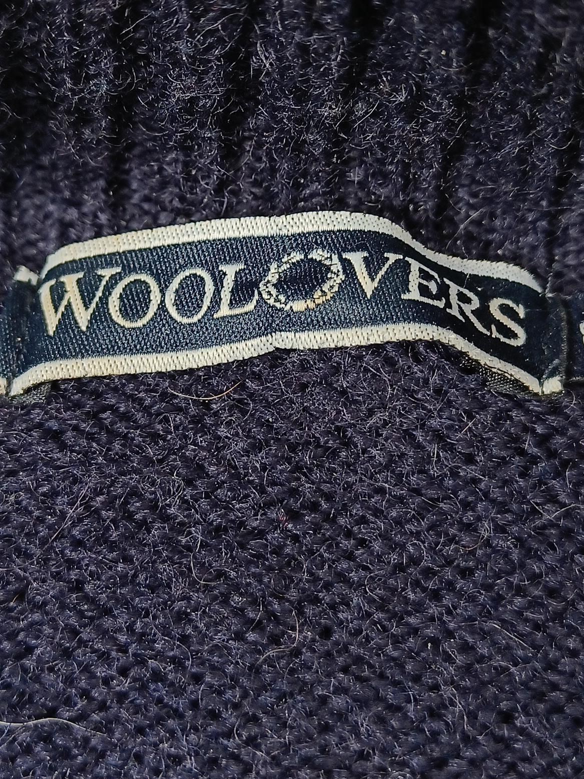 Woolovers Men's Jumper M Blue 100% Wool Mock Neck Pullover - Image 6