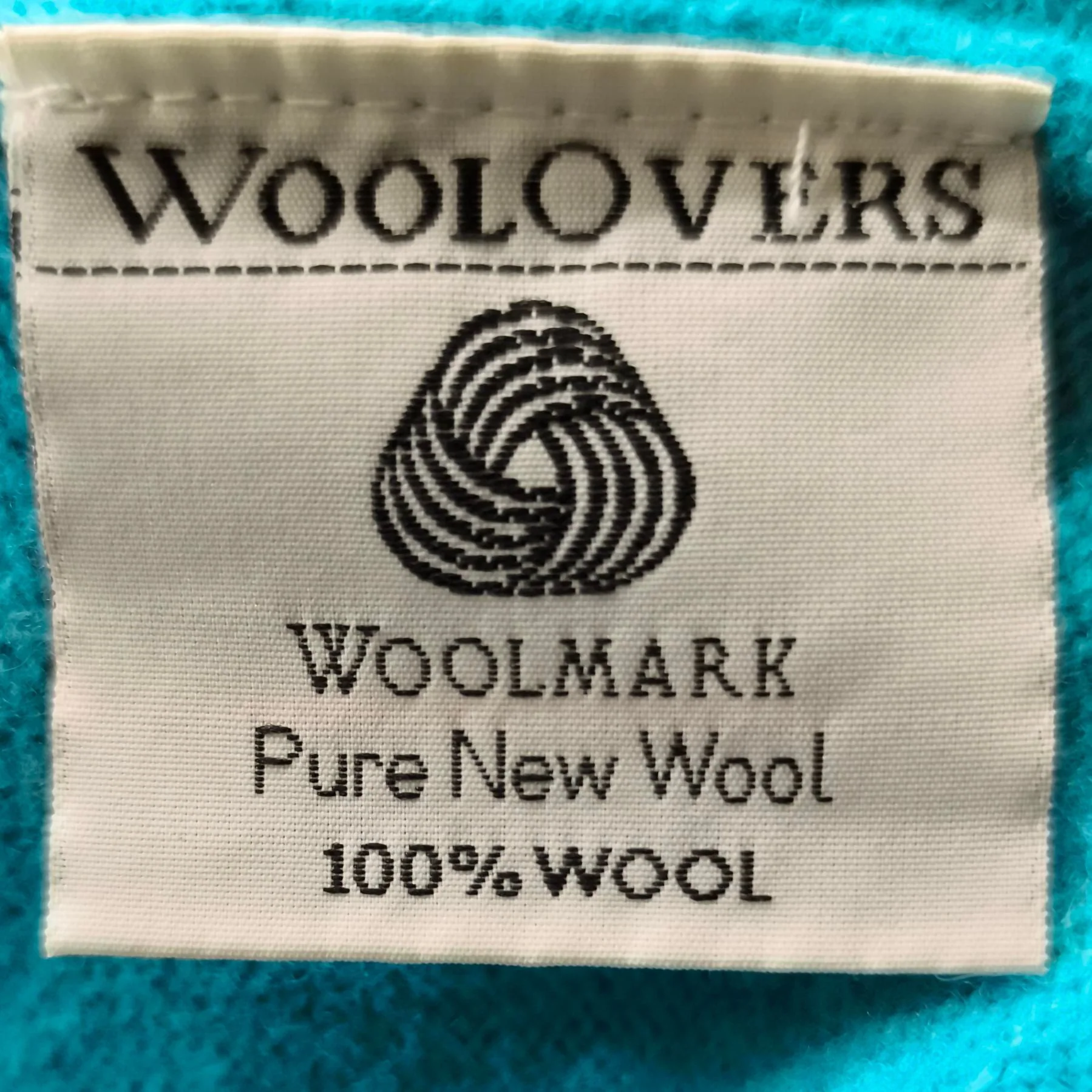 Woolovers Men's Jumper M Blue 100% Wool V-Neck Pullover - Image 7
