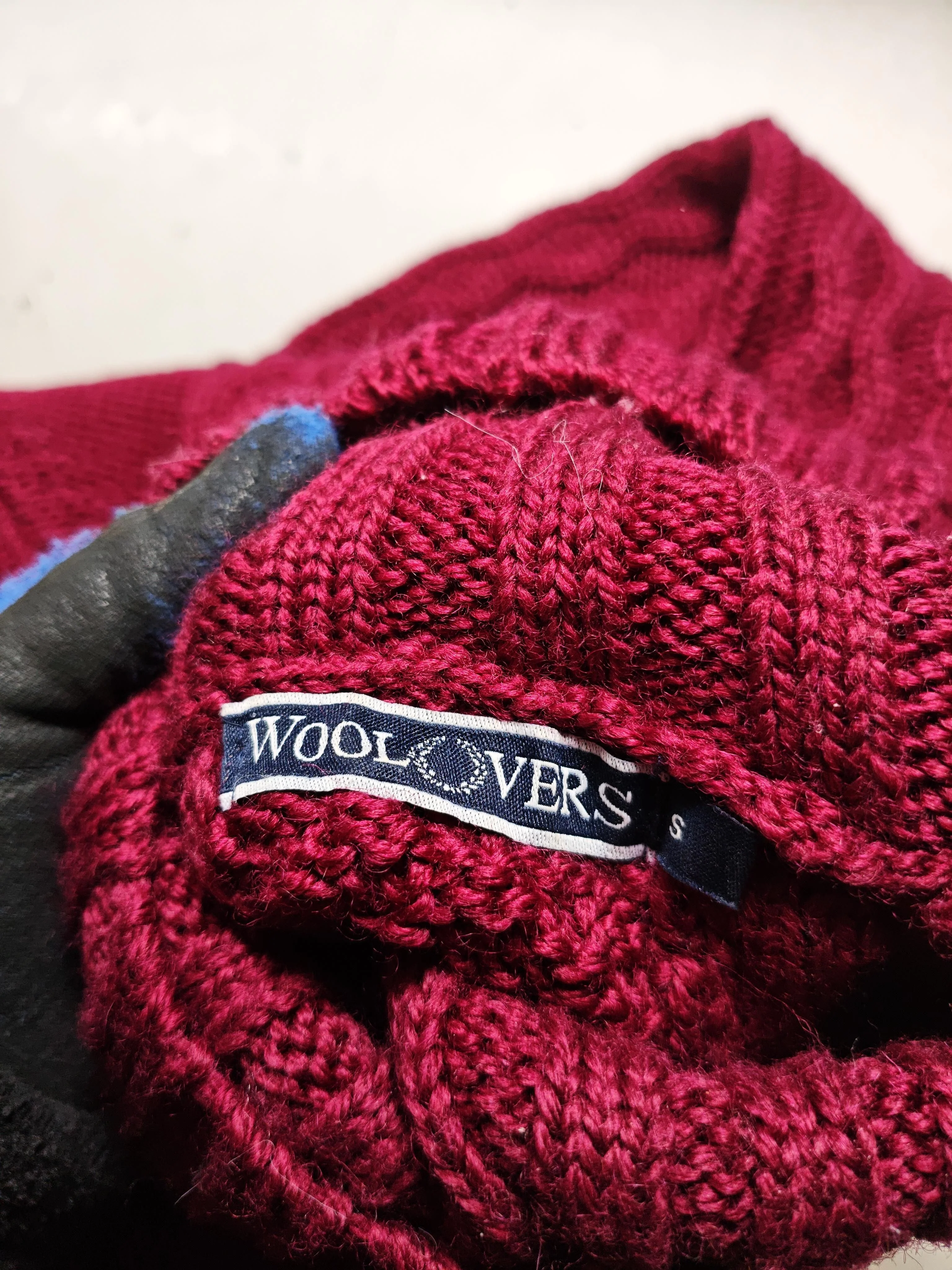 Woolovers Men's Jumper S Red 100% Wool Roll Neck Pullover - Image 5