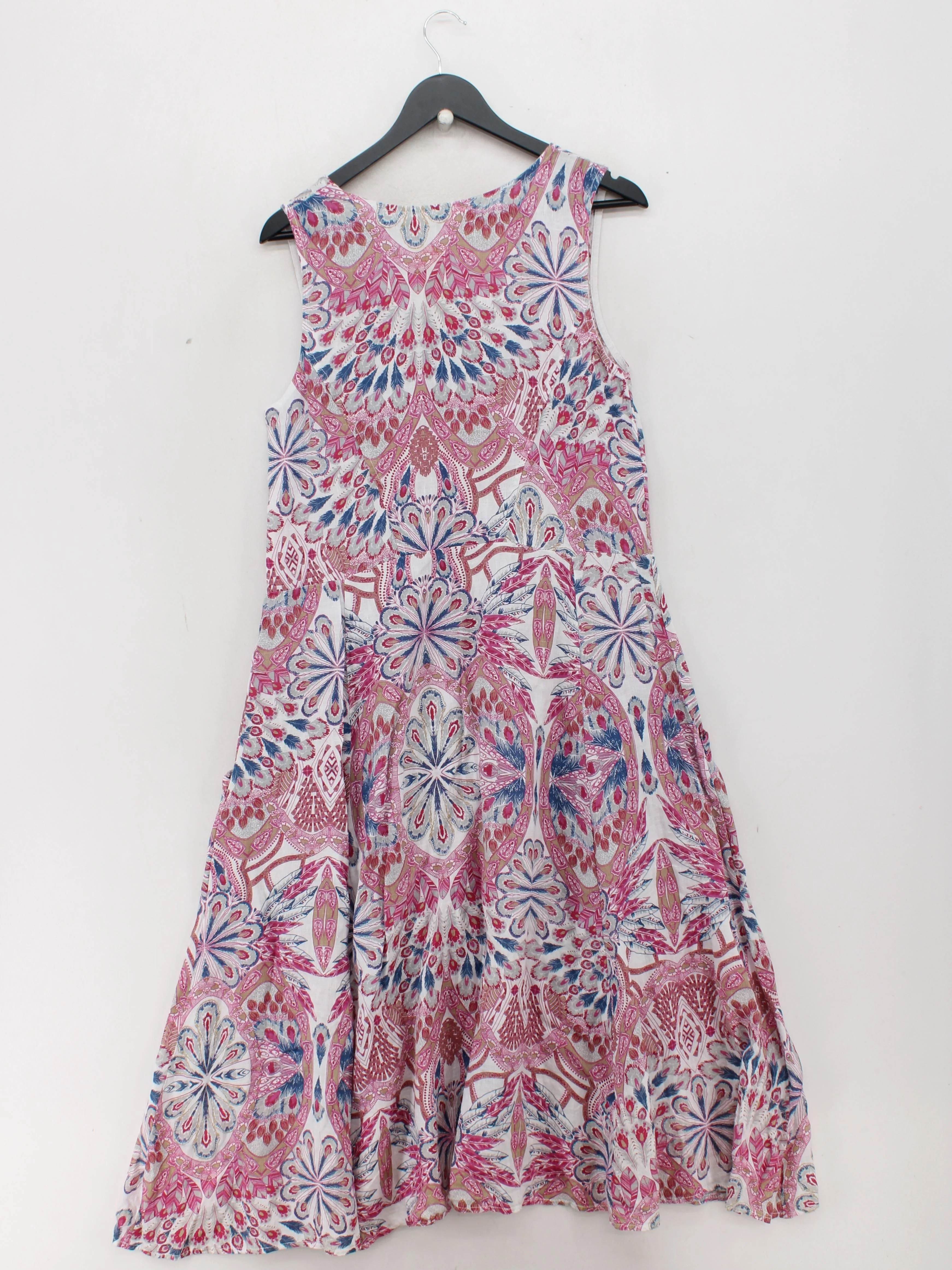 Woolovers T-Shirt Midi Dress UK12 in Multi - Image 2
