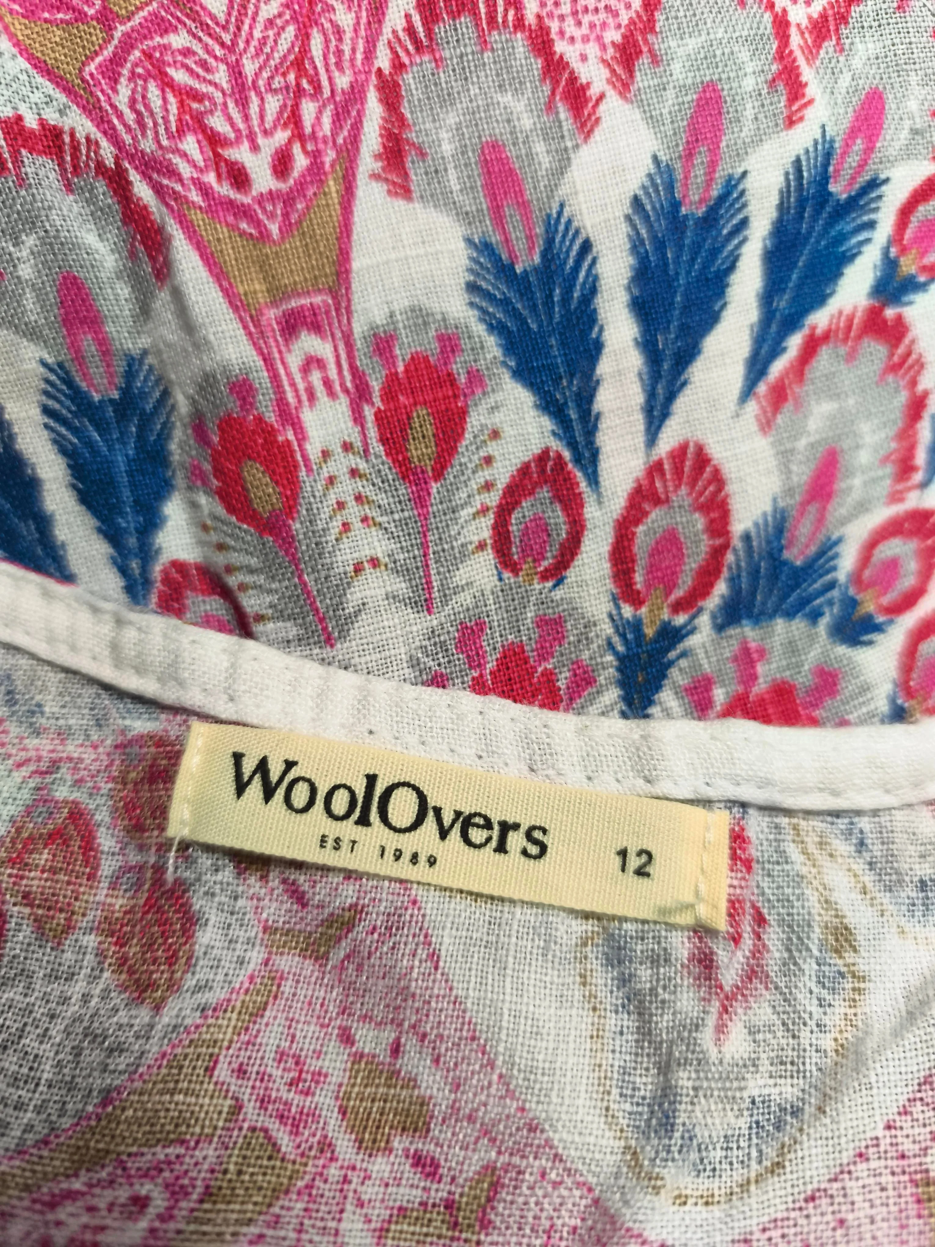 Woolovers T-Shirt Midi Dress UK12 in Multi - Image 5